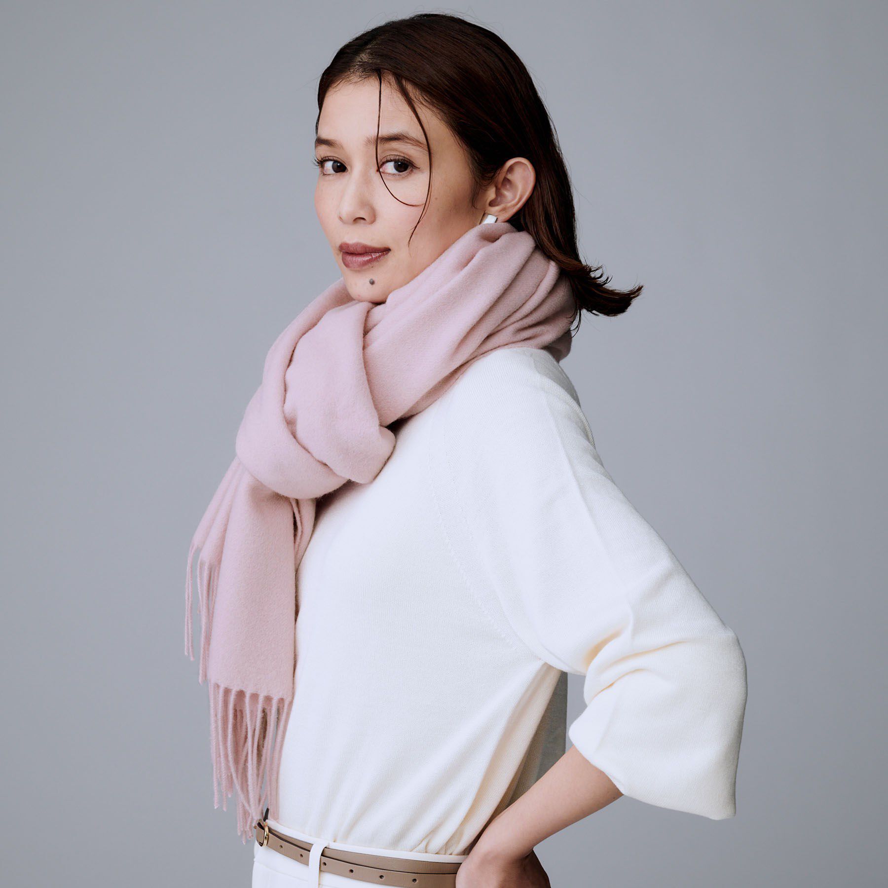 UNTITLED「【ウォッシャブル】ウールカシミヤストール」|ストール|