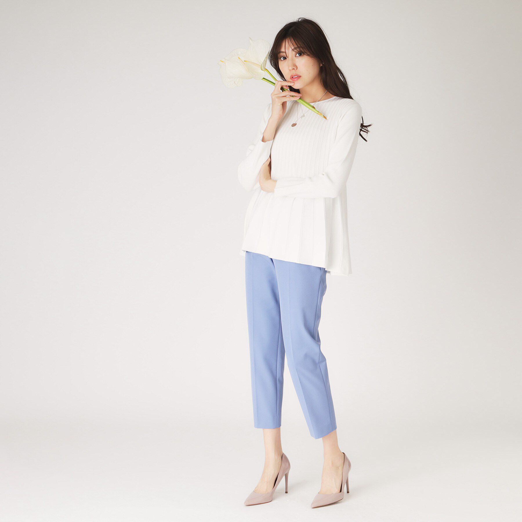 COUP DE CHANCE「【洗える／ヒップ丈】Aラインニットプルオーバー」|ニット・セーター|