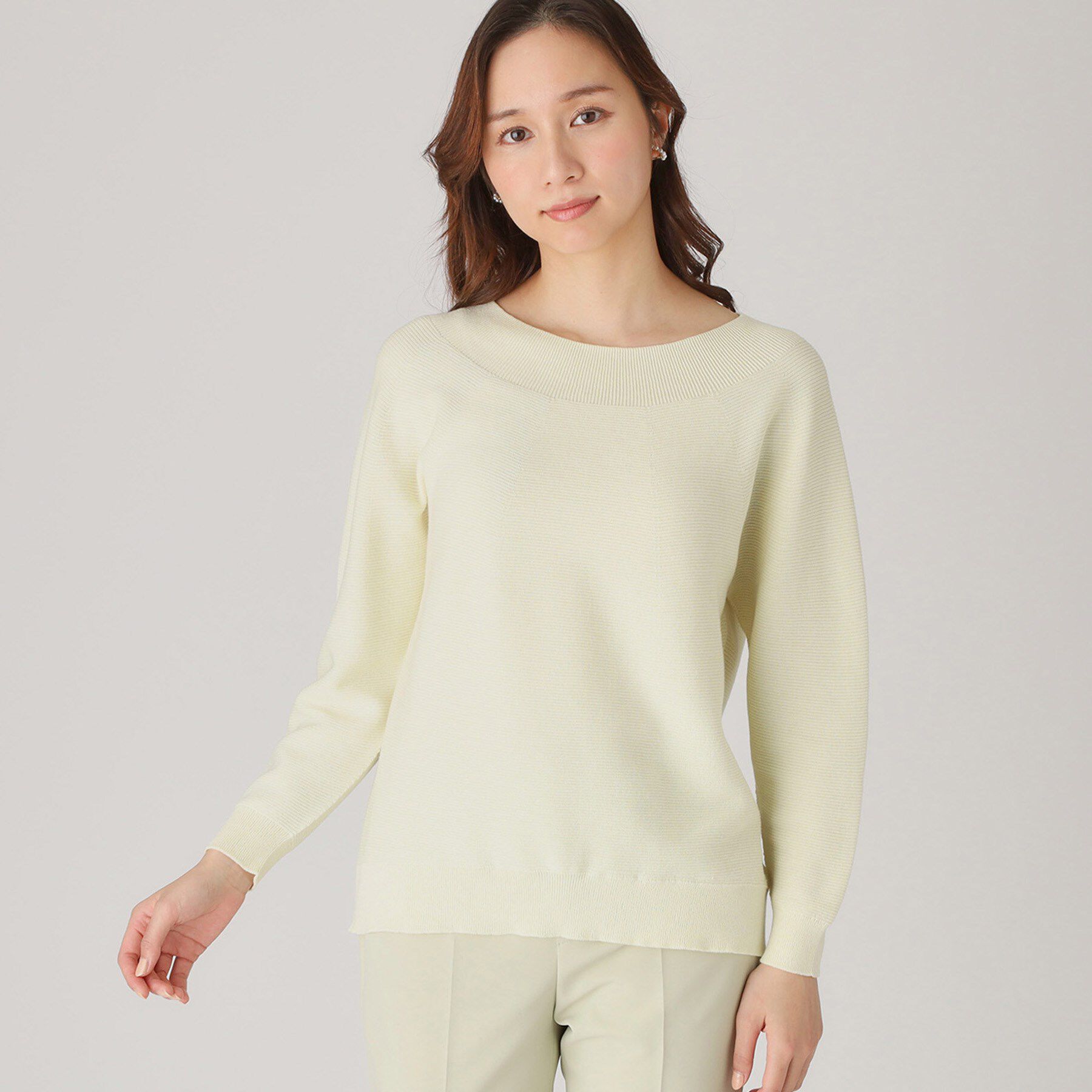 COUP DE CHANCE「【洗える／日本製】無縫製ニットトップス」|ニット・セーター|