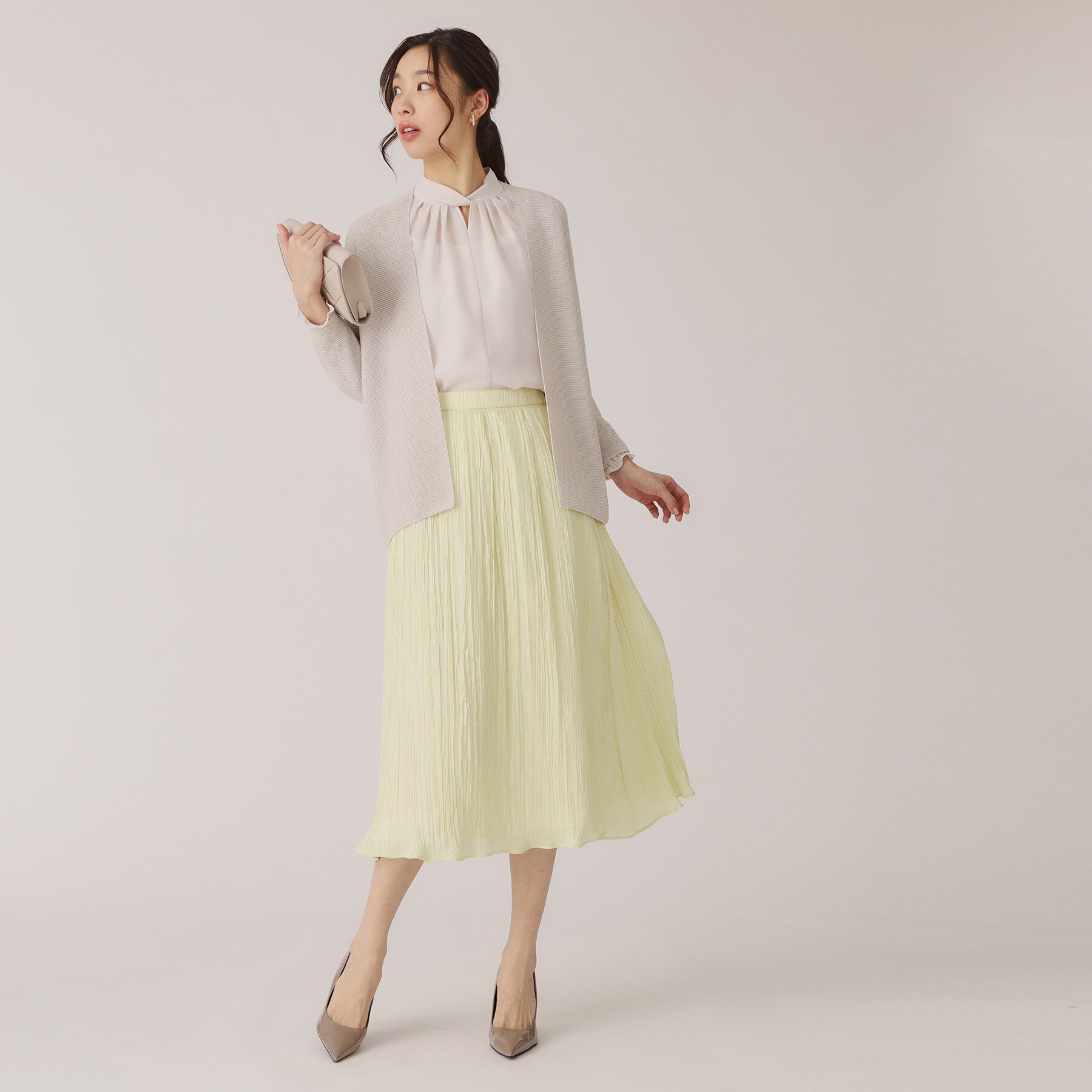 COUP DE CHANCE「【洗える／日本製／ヒップ丈】着流しカーディガン」|カーディガン|