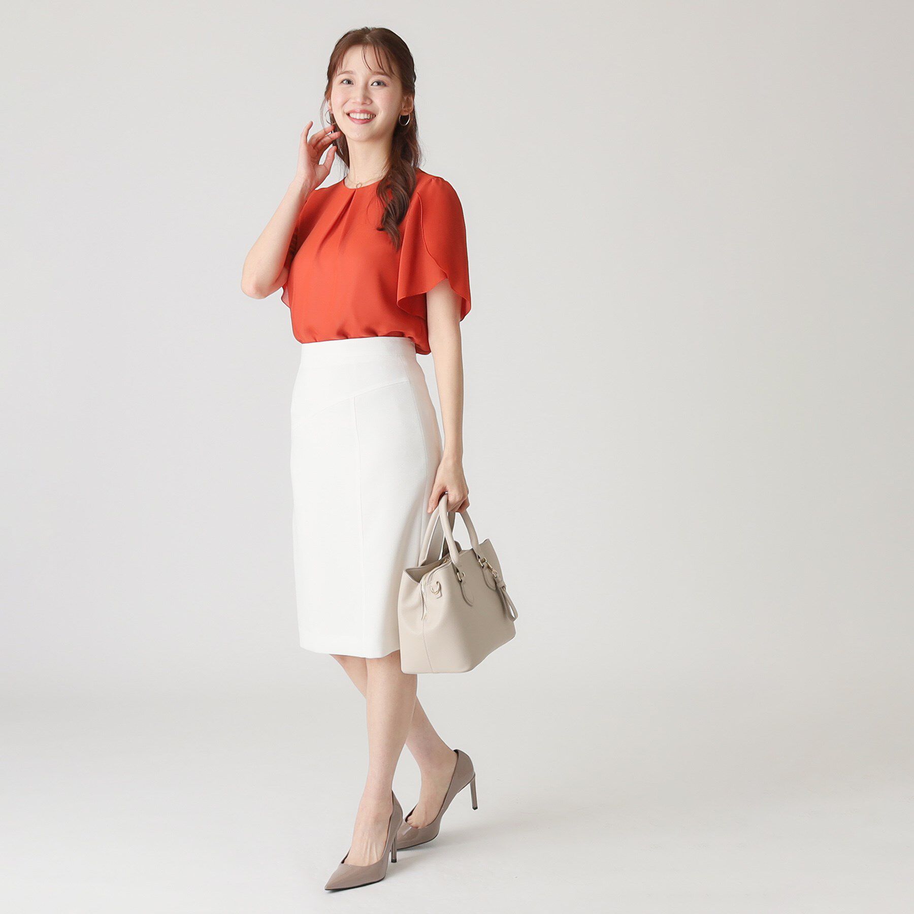 COUP DE CHANCE「【洗える／日本製】チューリップ袖ブラウス」|シャツ・ブラウス|