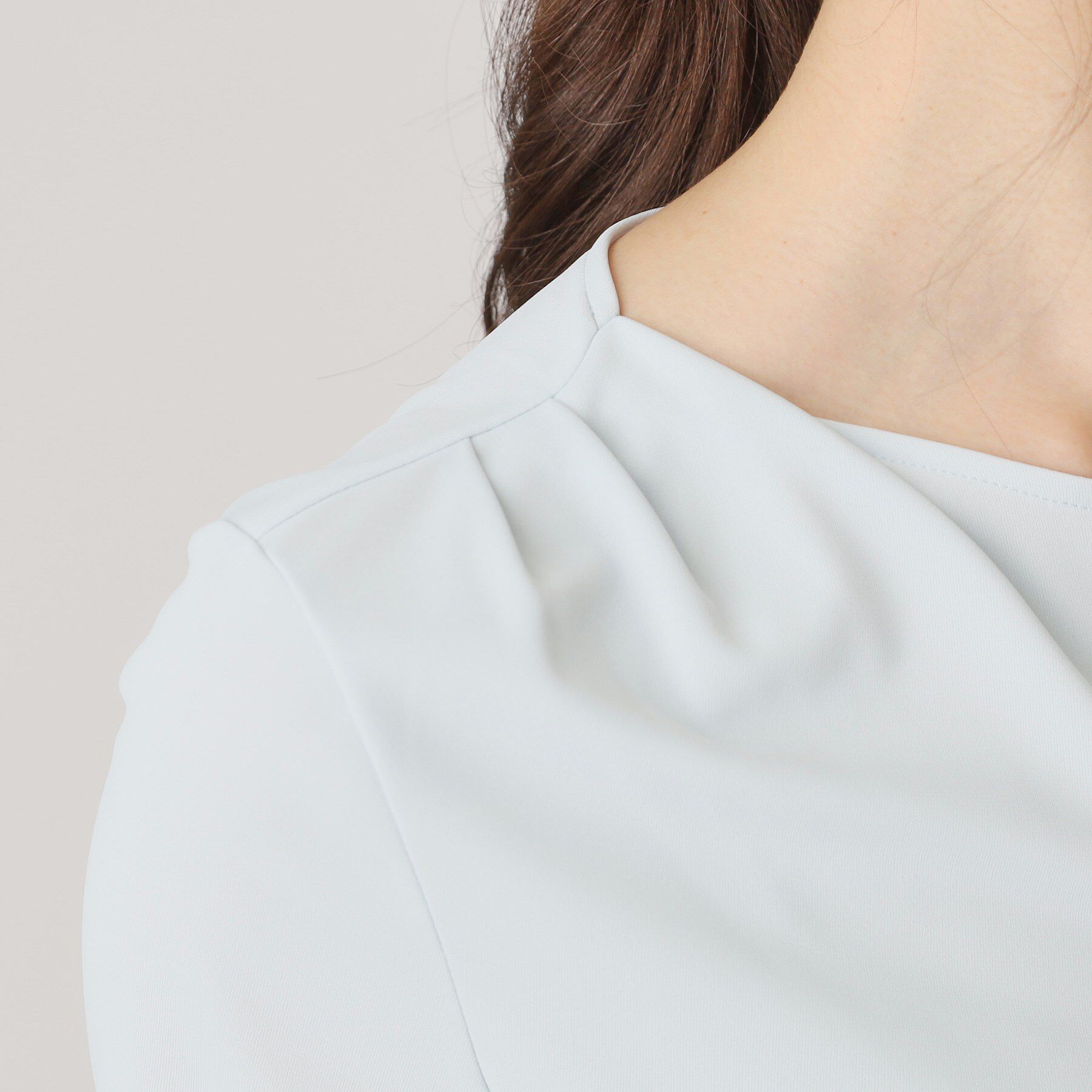 COUP DE CHANCE「【洗える／一枚着】ドレープデャージトップス」|シャツ・ブラウス|