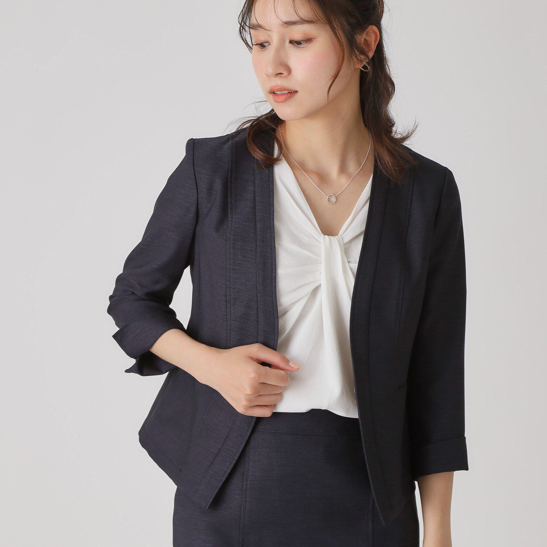 COUP DE CHANCE「【手洗い可／日本製】ノーカラージャケット」|ノーカラージャケット|