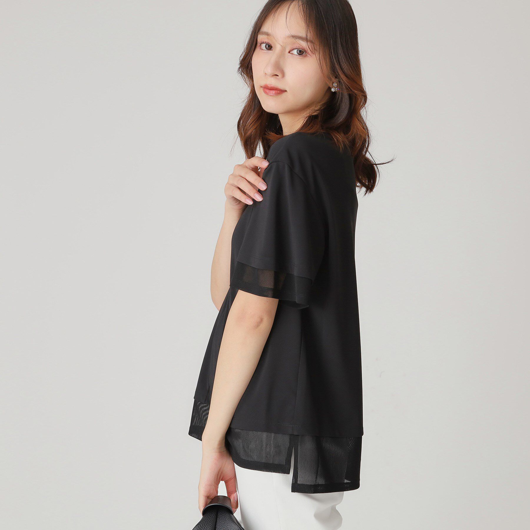 COUP DE CHANCE「【手洗い可】リラクシージャージトップス」|Tシャツ・カットソー|