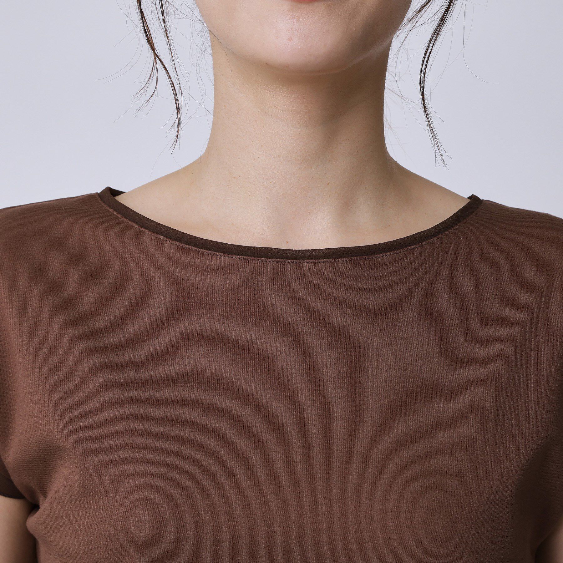 COUP DE CHANCE「【手洗い可／日本製】シンプルジャージカットソー」|Tシャツ・カットソー|