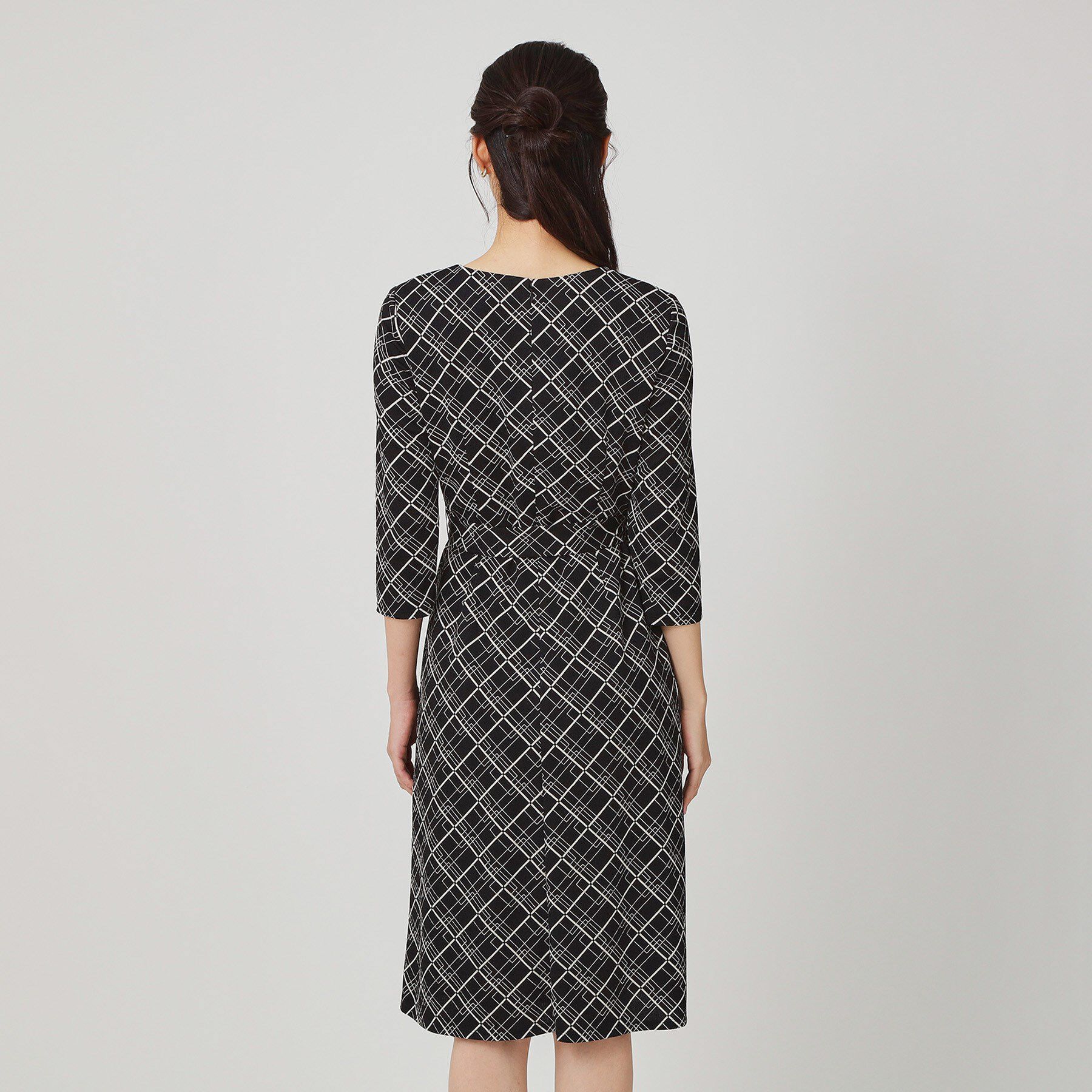 COUP DE CHANCE「【手洗い可／日本製】ジャージ素材のプリント柄ワンピース」|ワンピース|