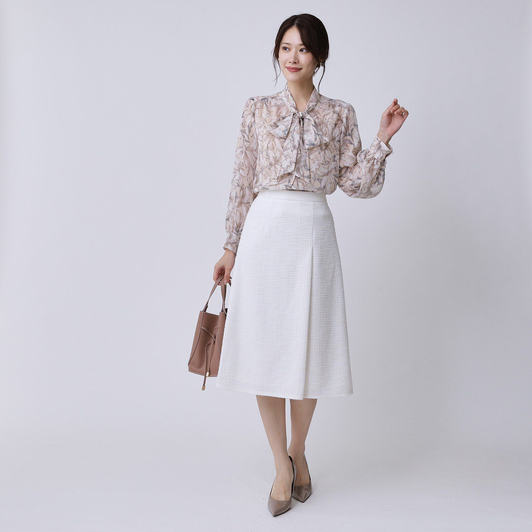 COUP DE CHANCE「【手洗い可／日本製】タック入りフレアースカート」|スカート|