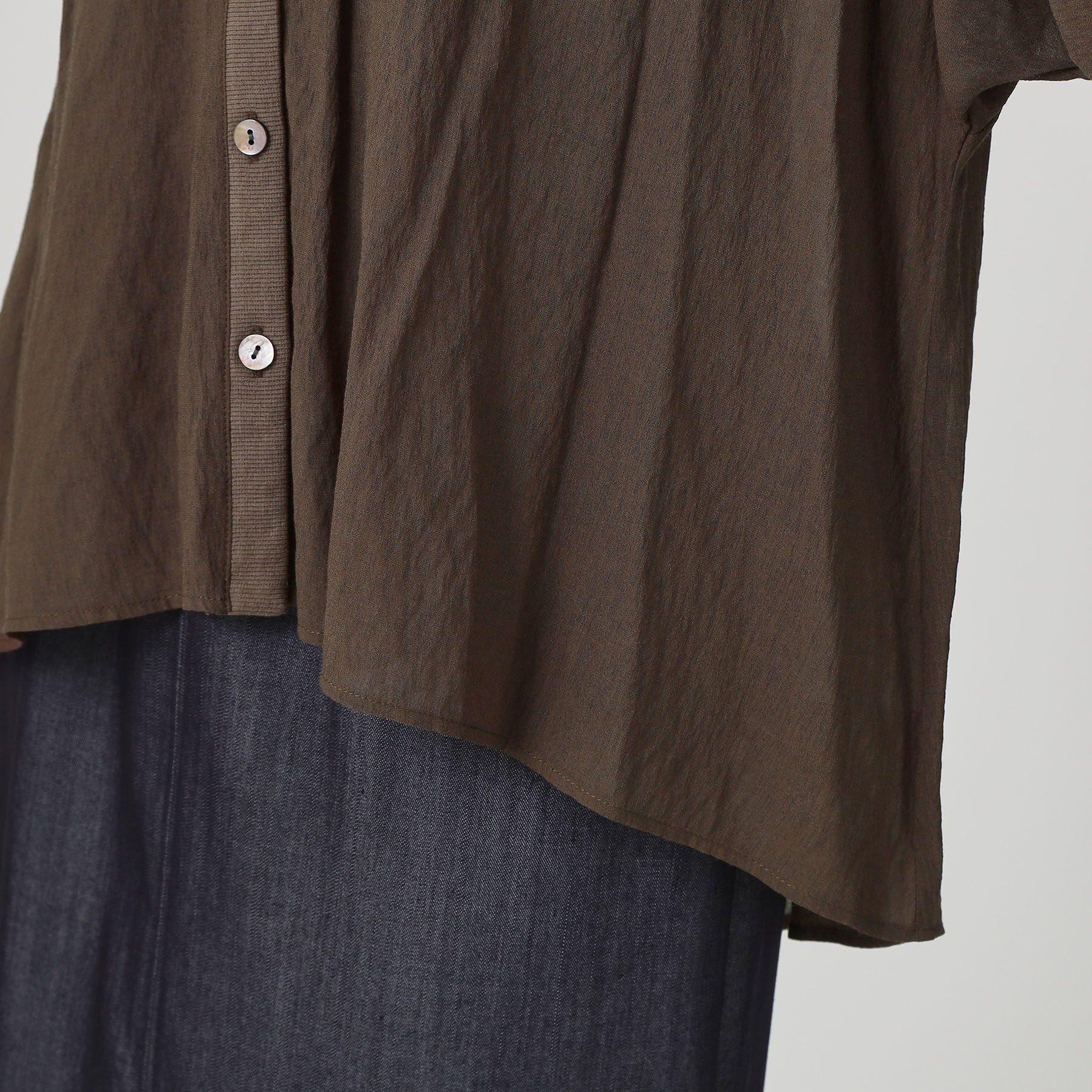 COUP DE CHANCE「【手洗い可】エアリーなシャツ風カーディガン」|カーディガン|