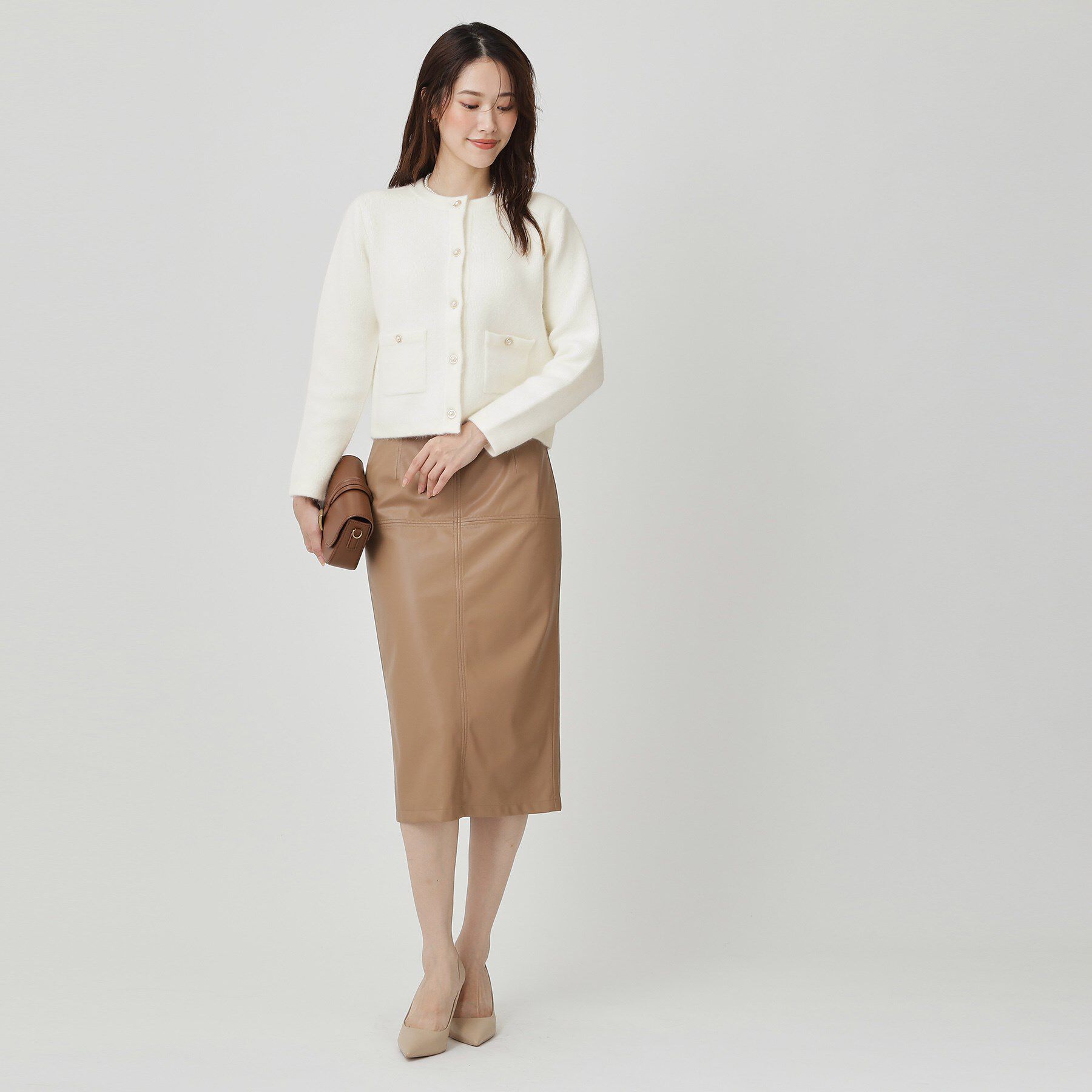 COUP DE CHANCE「【手洗い可】ジャケット風カーディガン」|カーディガン|