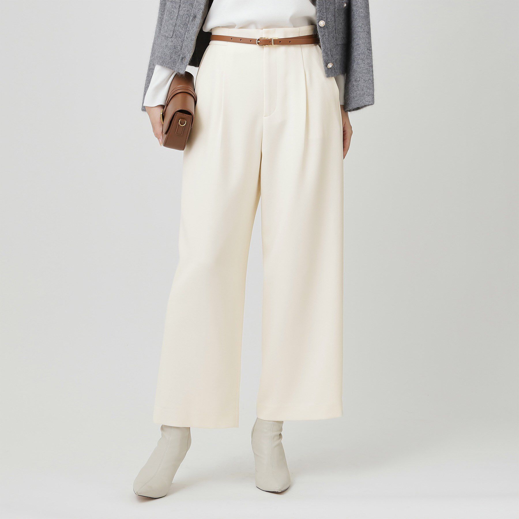 COUP DE CHANCE「【手洗い可／日本製】タックワイドパンツ」|その他|