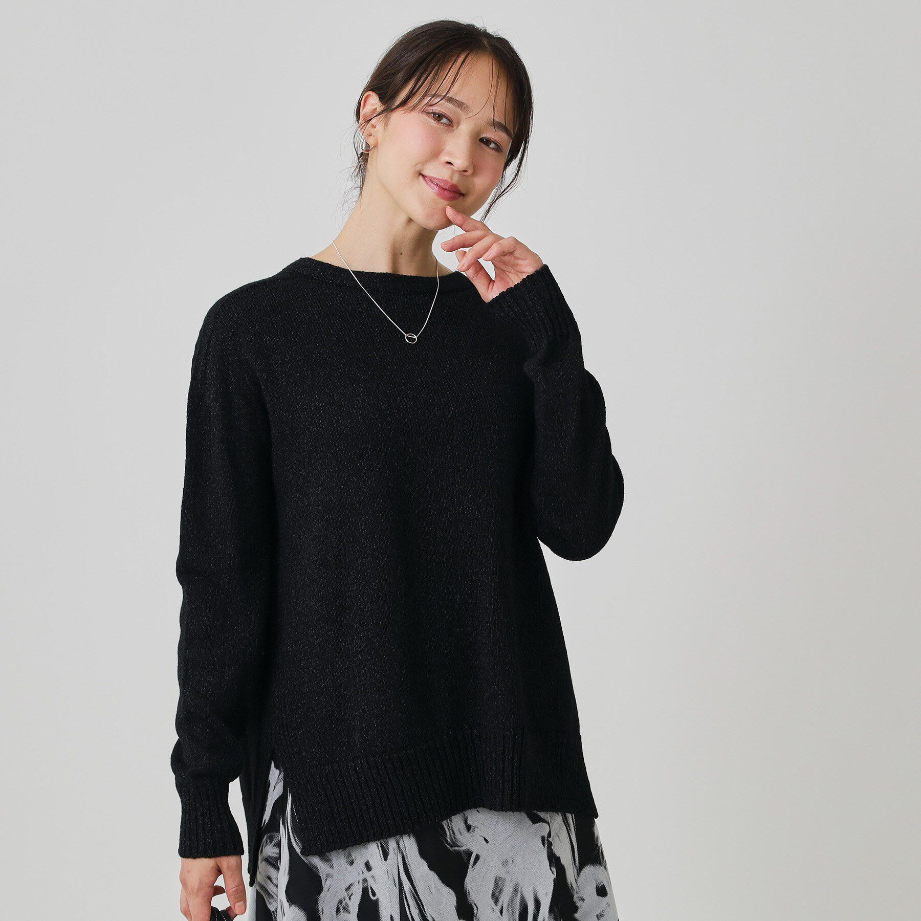 COUP DE CHANCE「【手洗い可／日本製】ヒップ丈ニットトップス」|ニット・セーター|