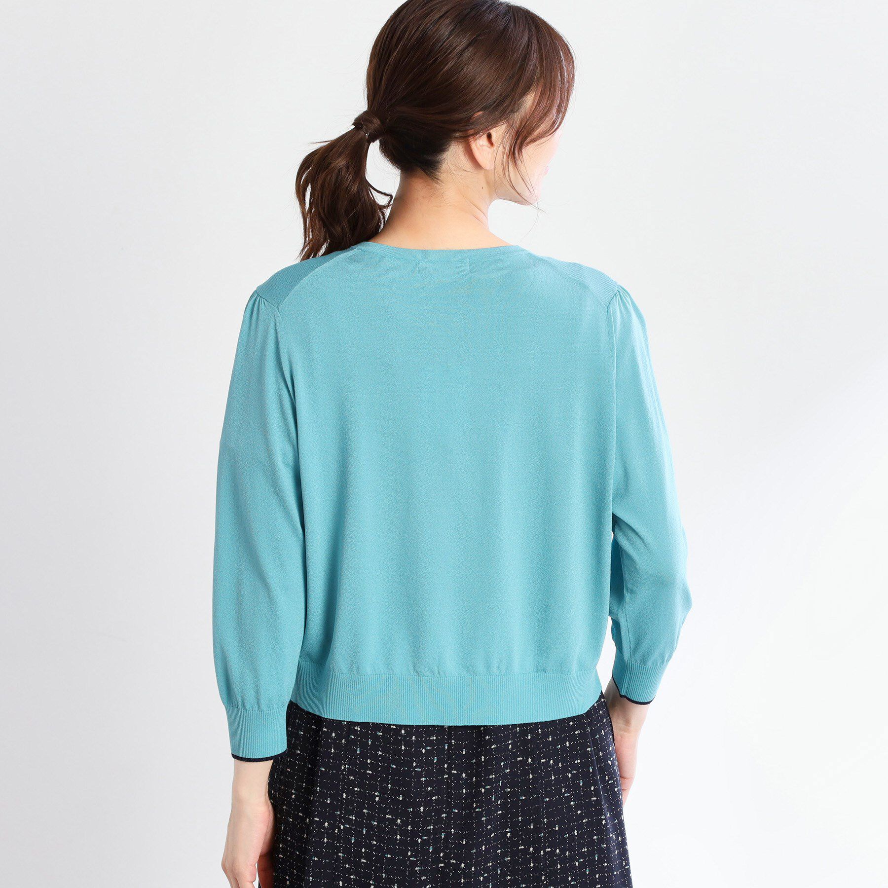 Reflect「【手洗い可】7分袖ドライタッチカーディガン」|カーディガン|