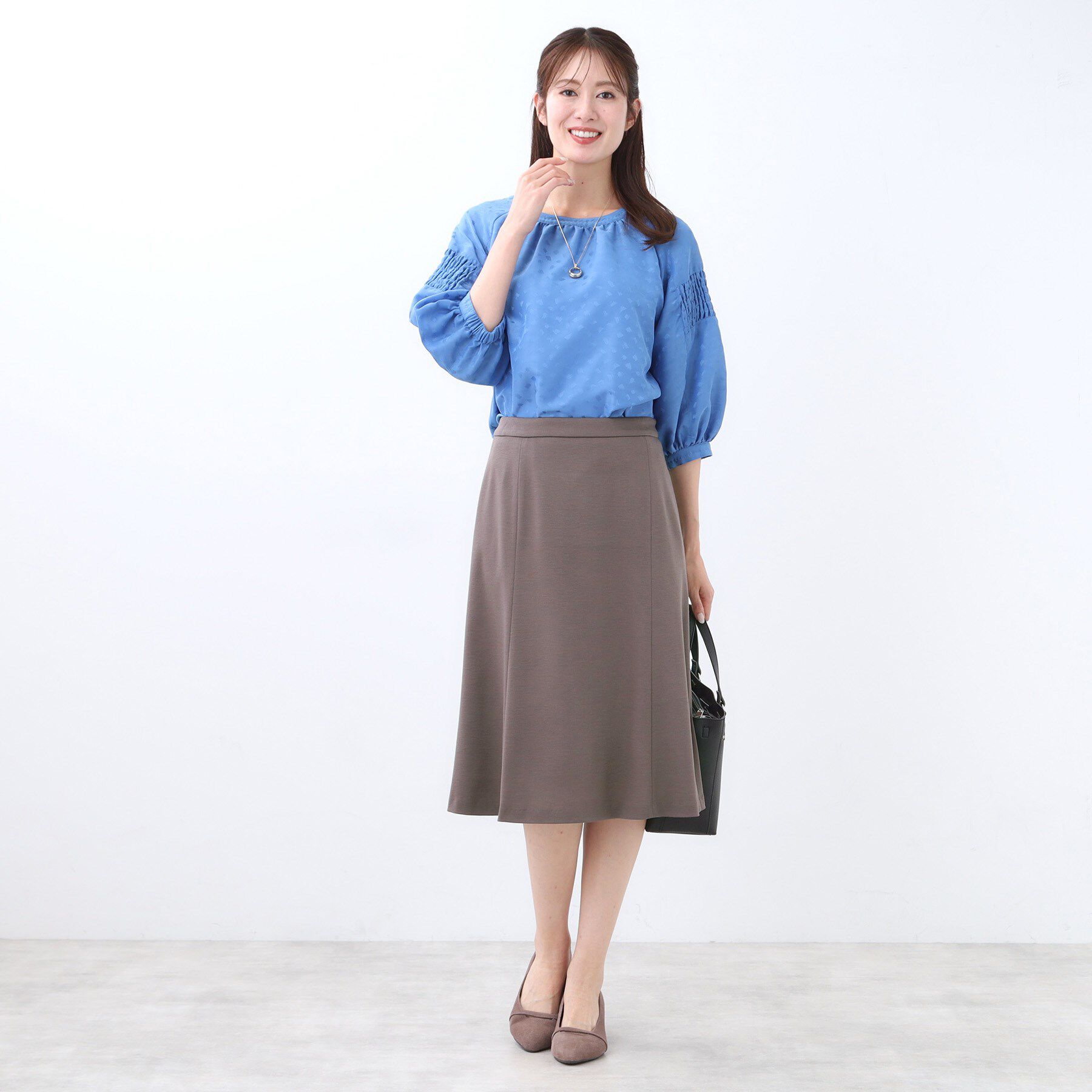 Reflect「【匠シリーズ／すっきり細見え／セットアップ可】ソフトフレアスカート」|スカート|