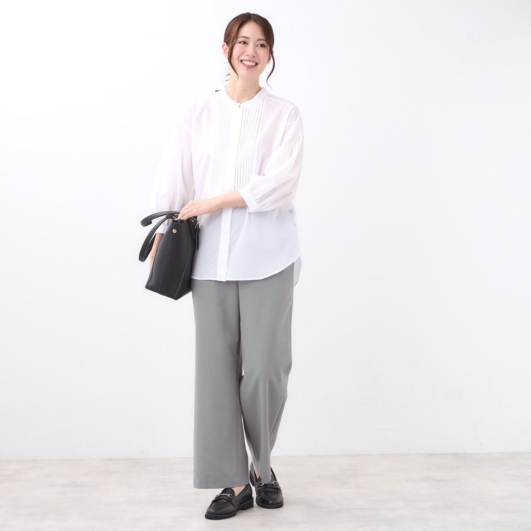 Reflect「【撥水加工で裾が汚れにくい◎／ウエスト総ゴム】ワイドストレートパンツ」|その他|