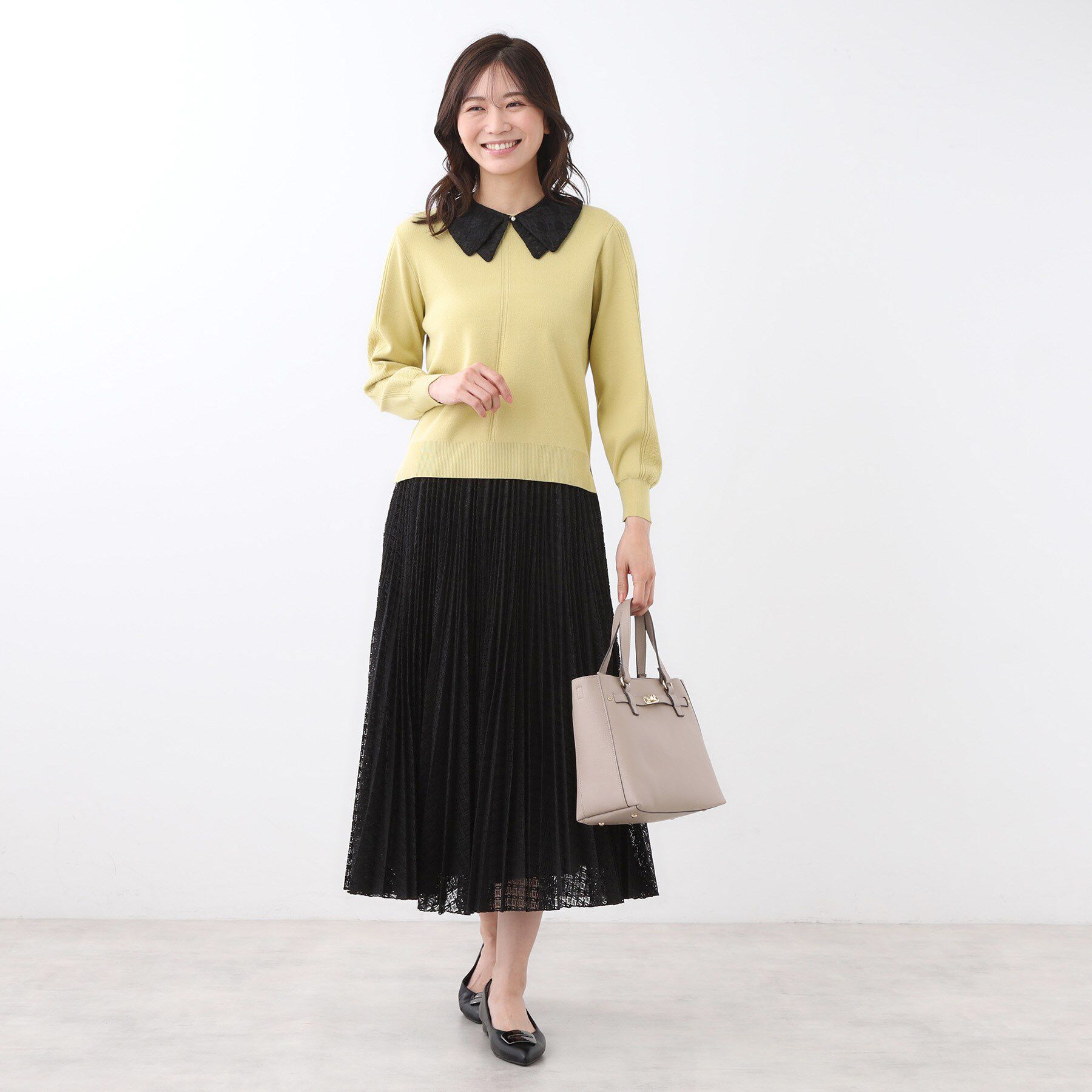 Reflect「【コーディネートのポイントに◎】パール調ボタン&times;レース付け衿」|その他|