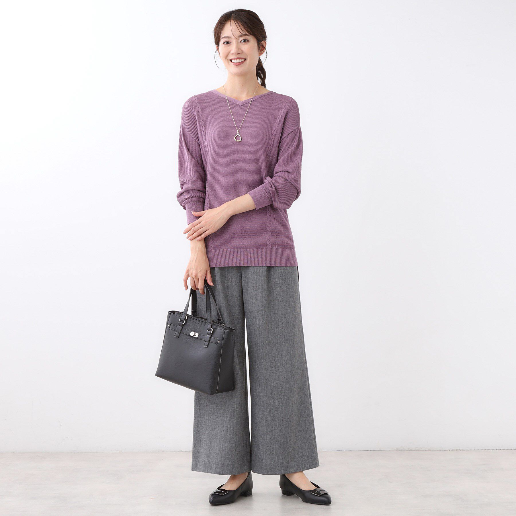 Reflect「【パンツ合わせにぴったり◎】ゆったりオフボディニット」|ニット・セーター|