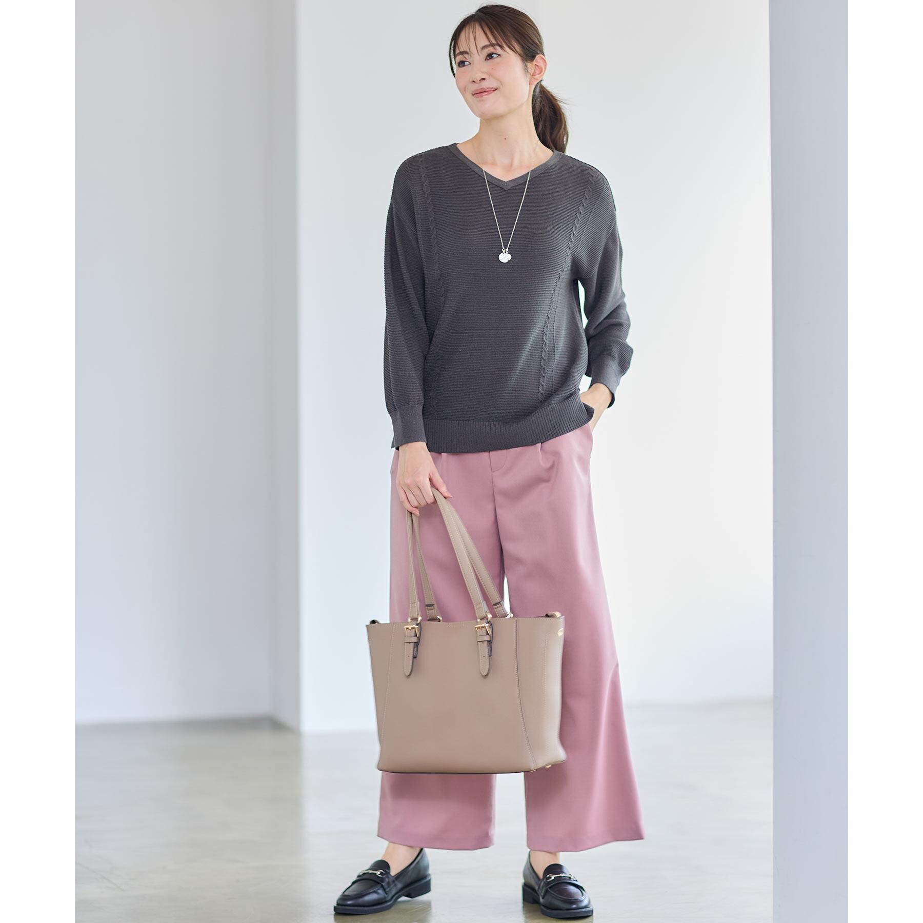 Reflect「【パンツ合わせにぴったり◎】ゆったりオフボディニット」|ニット・セーター|