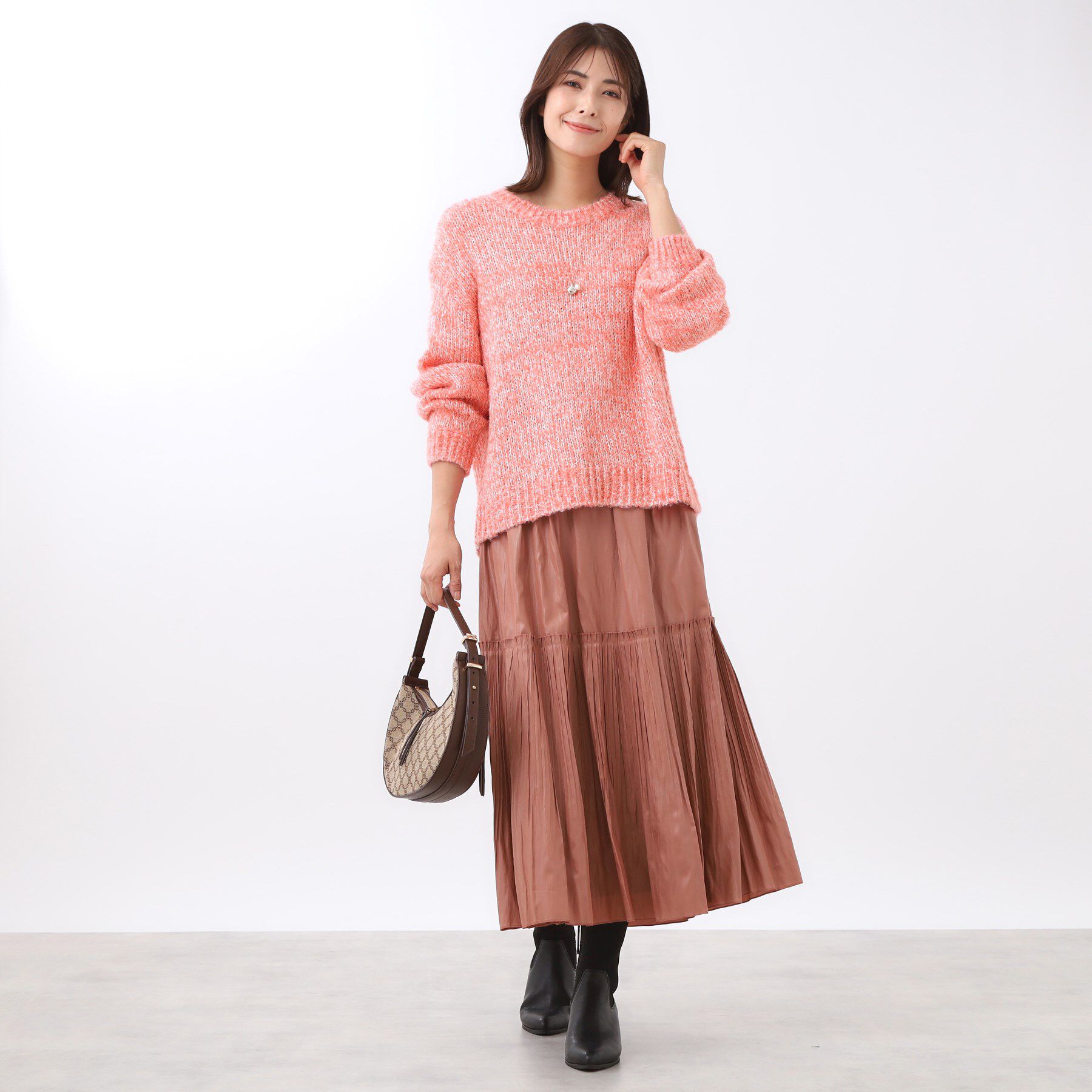 Reflect「【一枚で着映え◎／ゆったり着られるワンサイズ】スパンコール&times;ラメニット」|ニット・セーター|