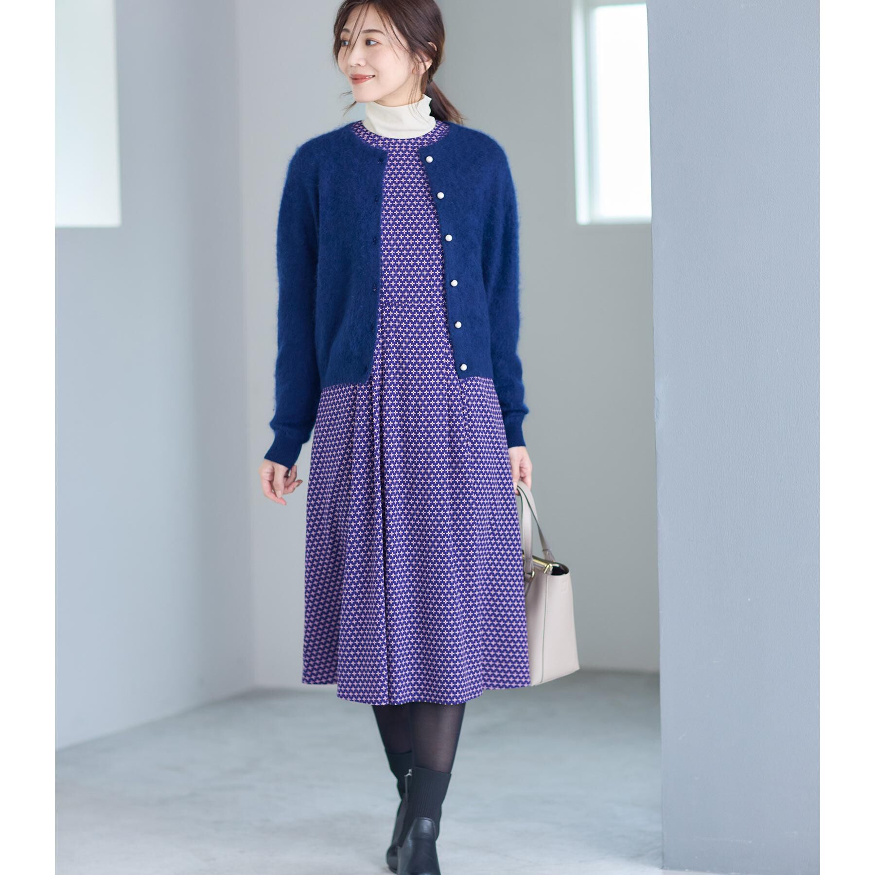 Reflect「【秋映え／カシミヤ100％／プルオーバーとしても◎】ふんわりカーディガン」|カーディガン|