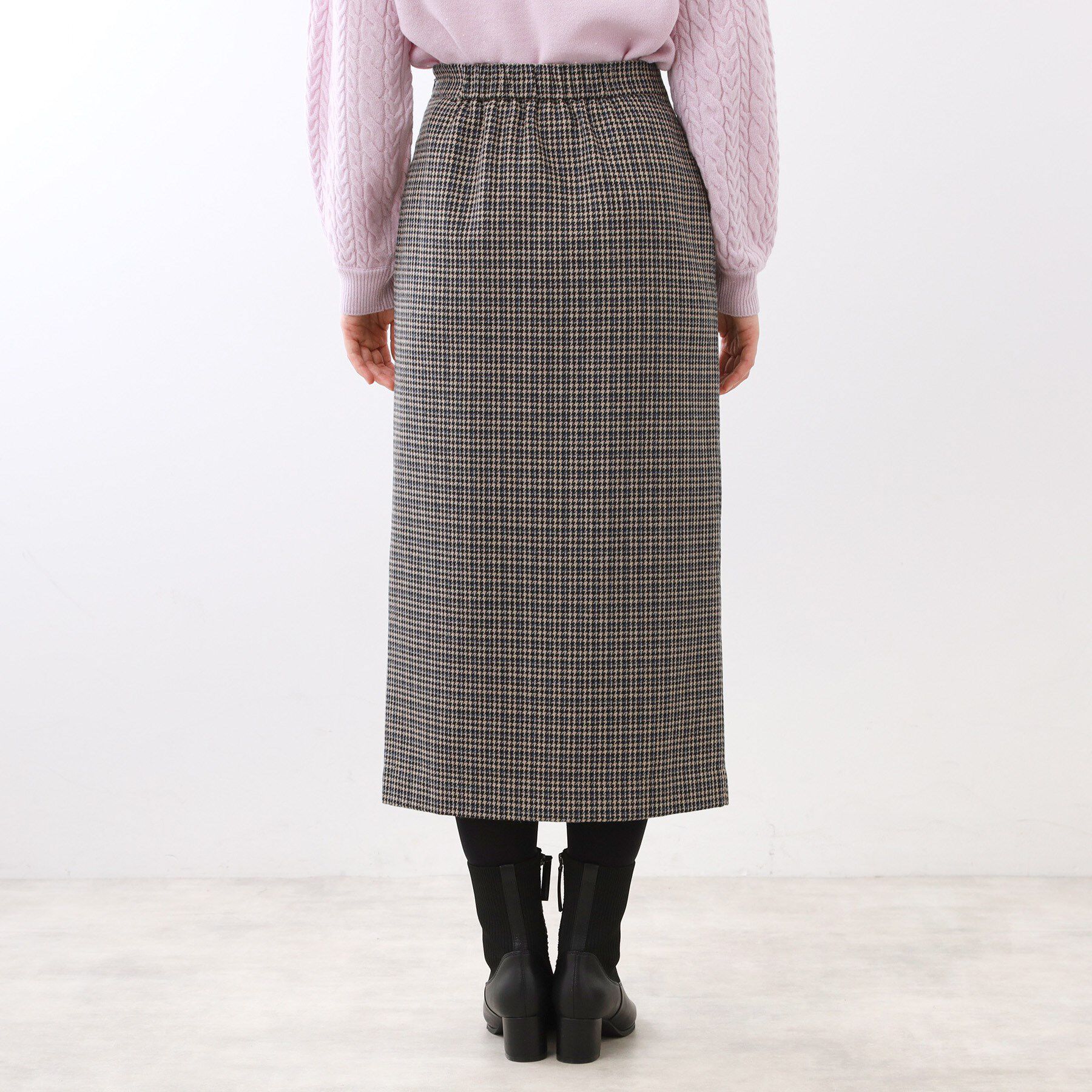 Reflect「【秋映え◎】千鳥格子風タイトスカート」|スカート|