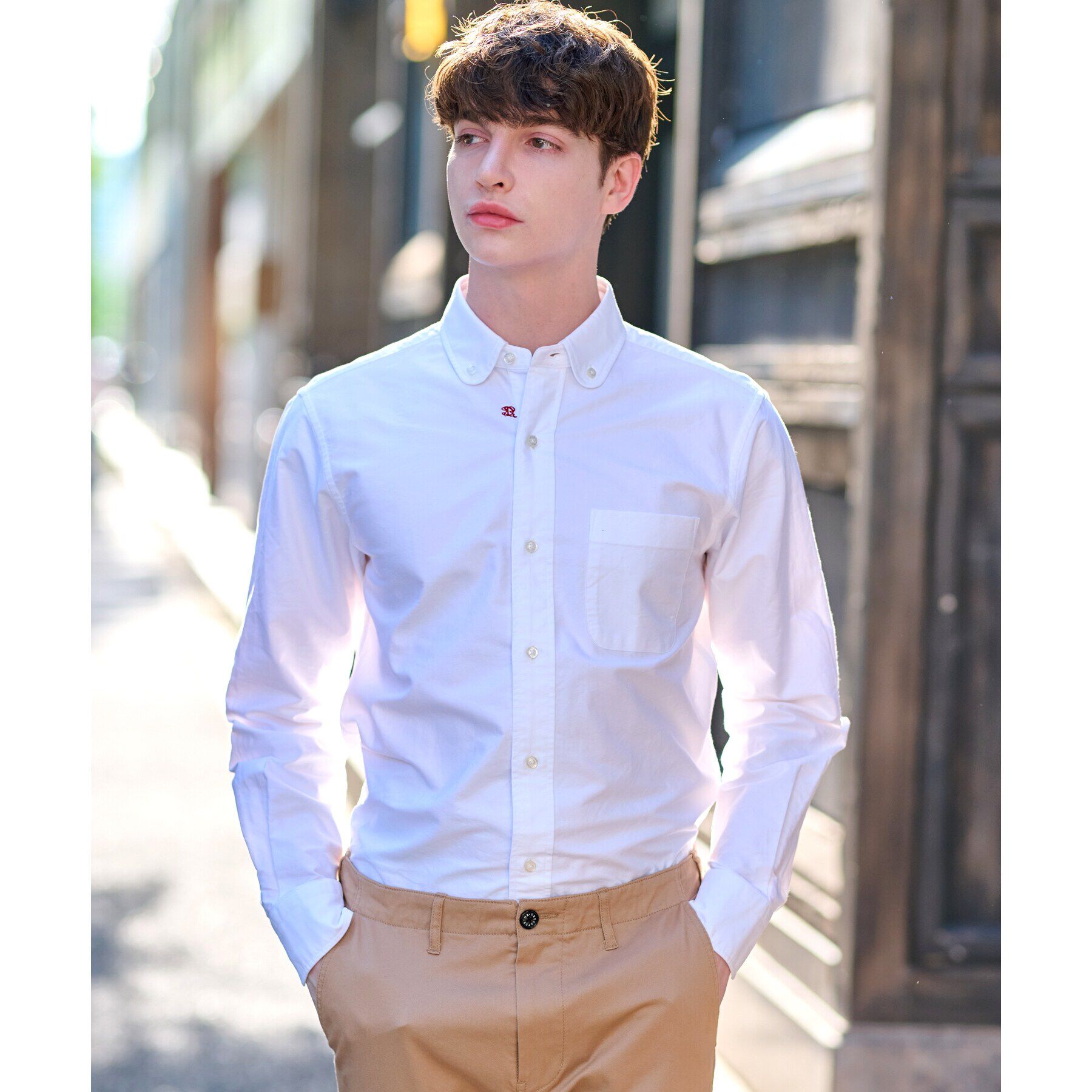 DRESSTERIOR「オックスフォード ラウンドカラーシャツ」|シャツ・ブラウス|