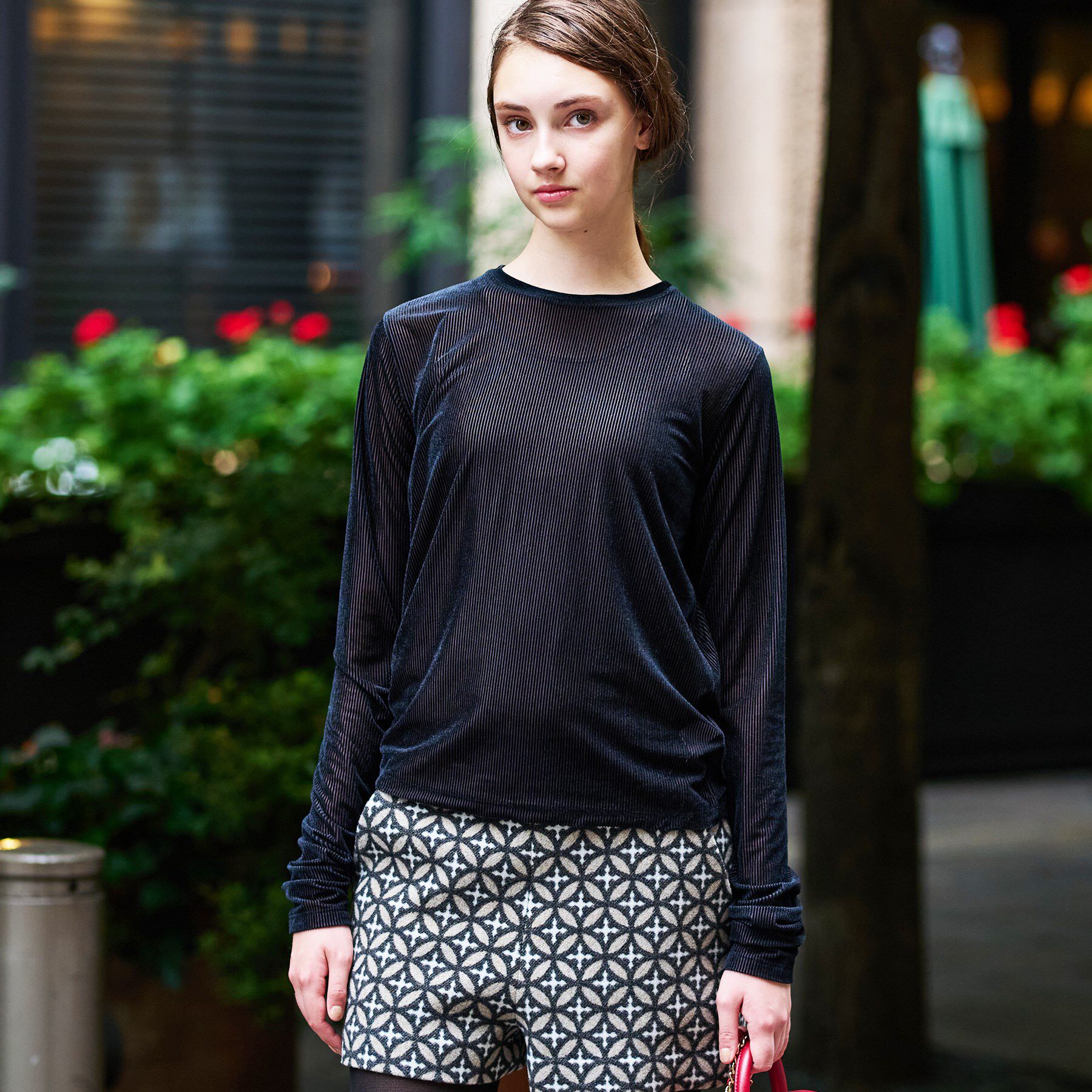 DRESSTERIOR「【洗える/リブベロア】シアーリブベロアカットソー」|Tシャツ・カットソー|