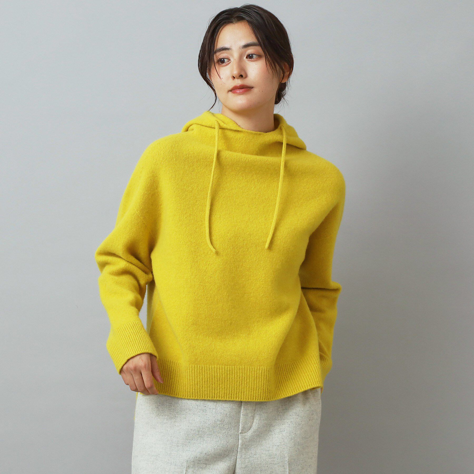 DRESSTERIOR「カシミヤブレンドフードニット」|ニット・セーター|