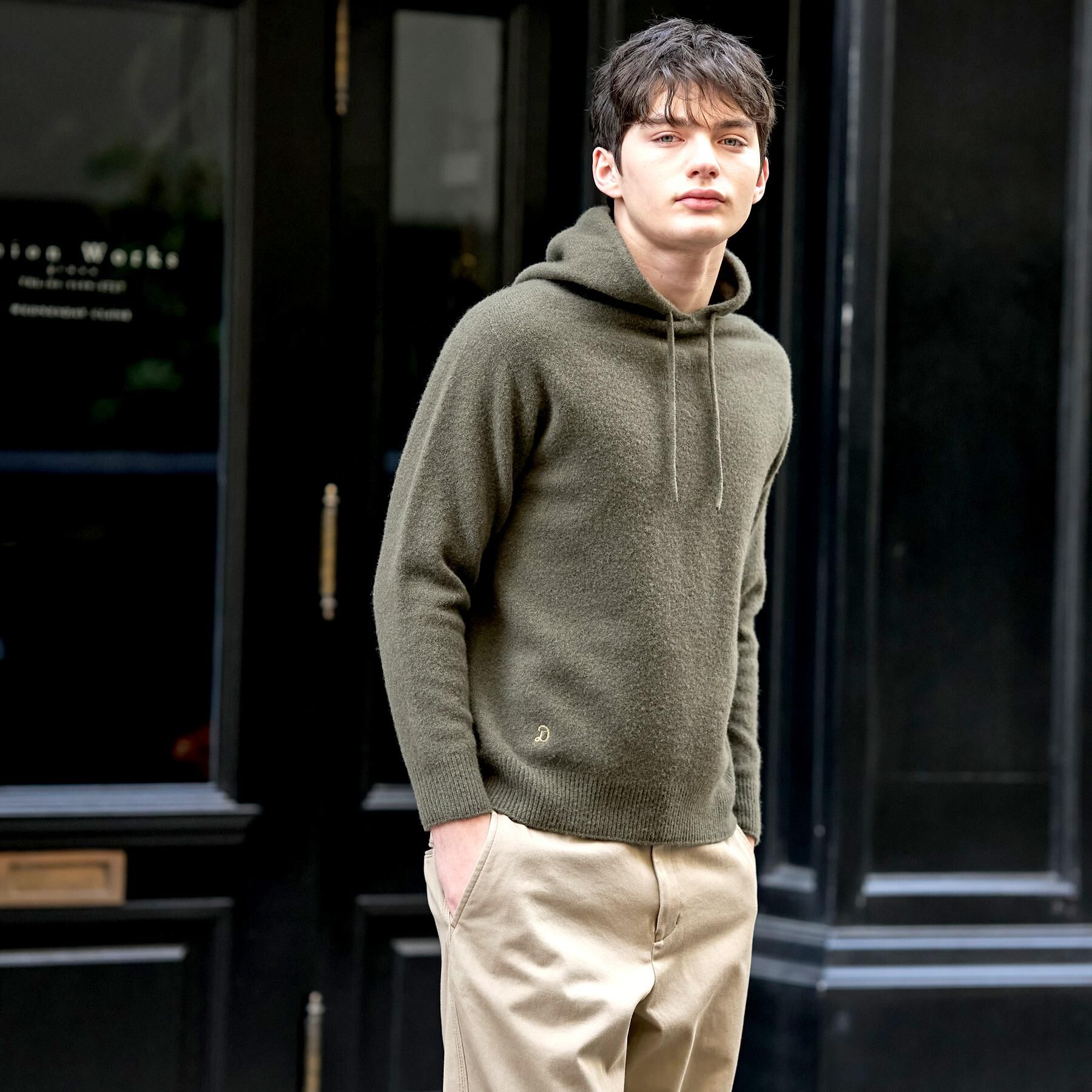 DRESSTERIOR「カシミヤブレンドフードニット」|ニット・セーター|