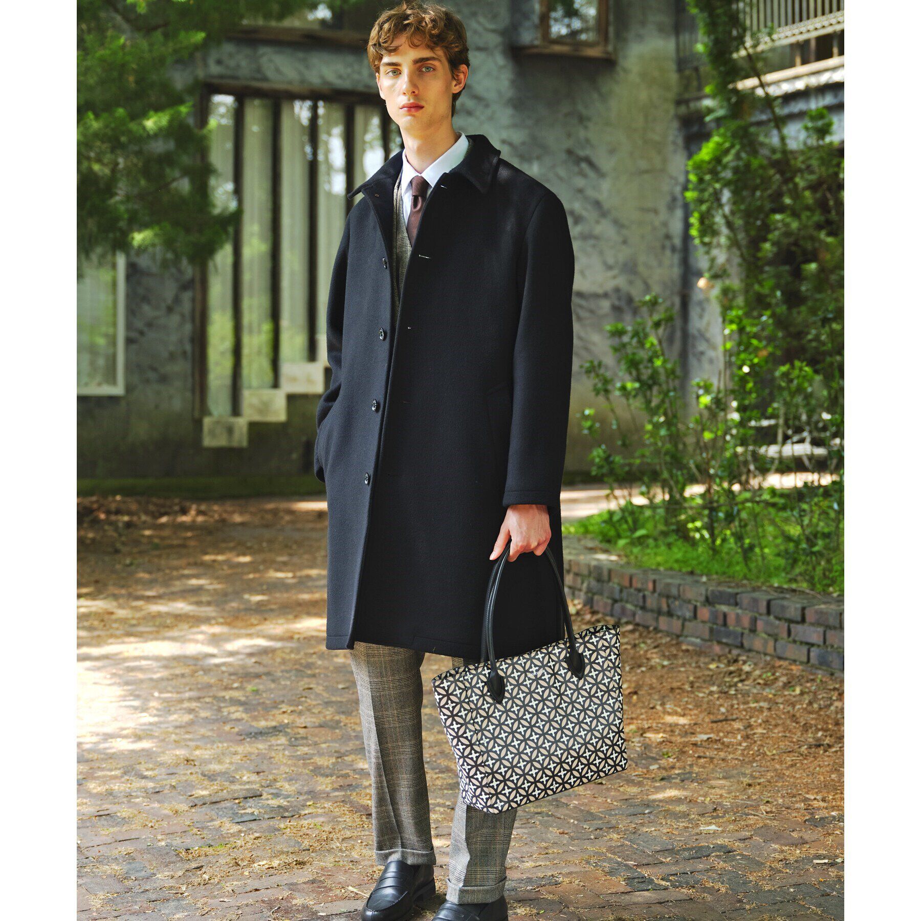 DRESSTERIOR「【SUPER140&rsquo;sウール】メルトン ステンカラーコート」|ステンカラーコート|