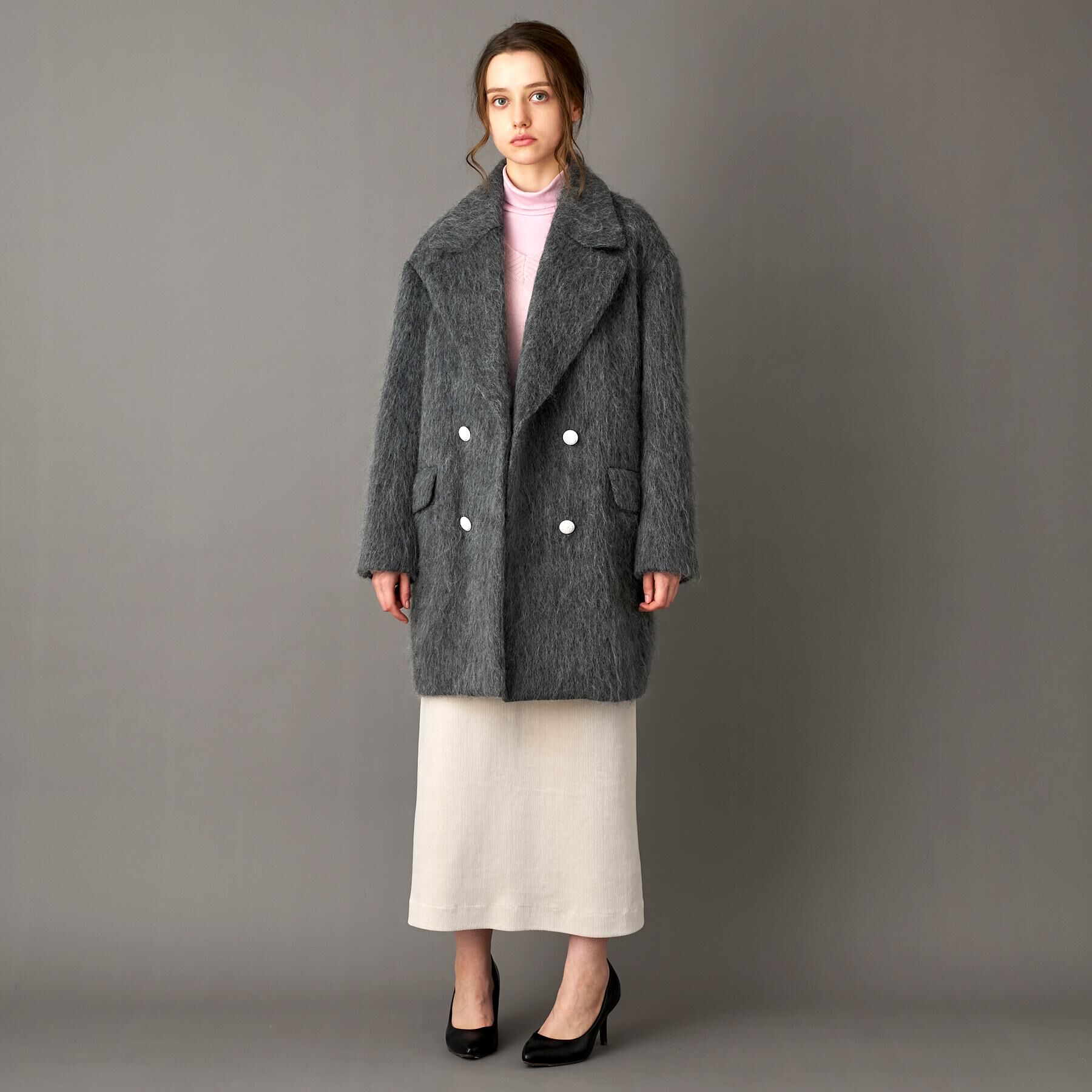 DRESSTERIOR「モヘヤ混シャギーチェスターコート」|チェスターコート|