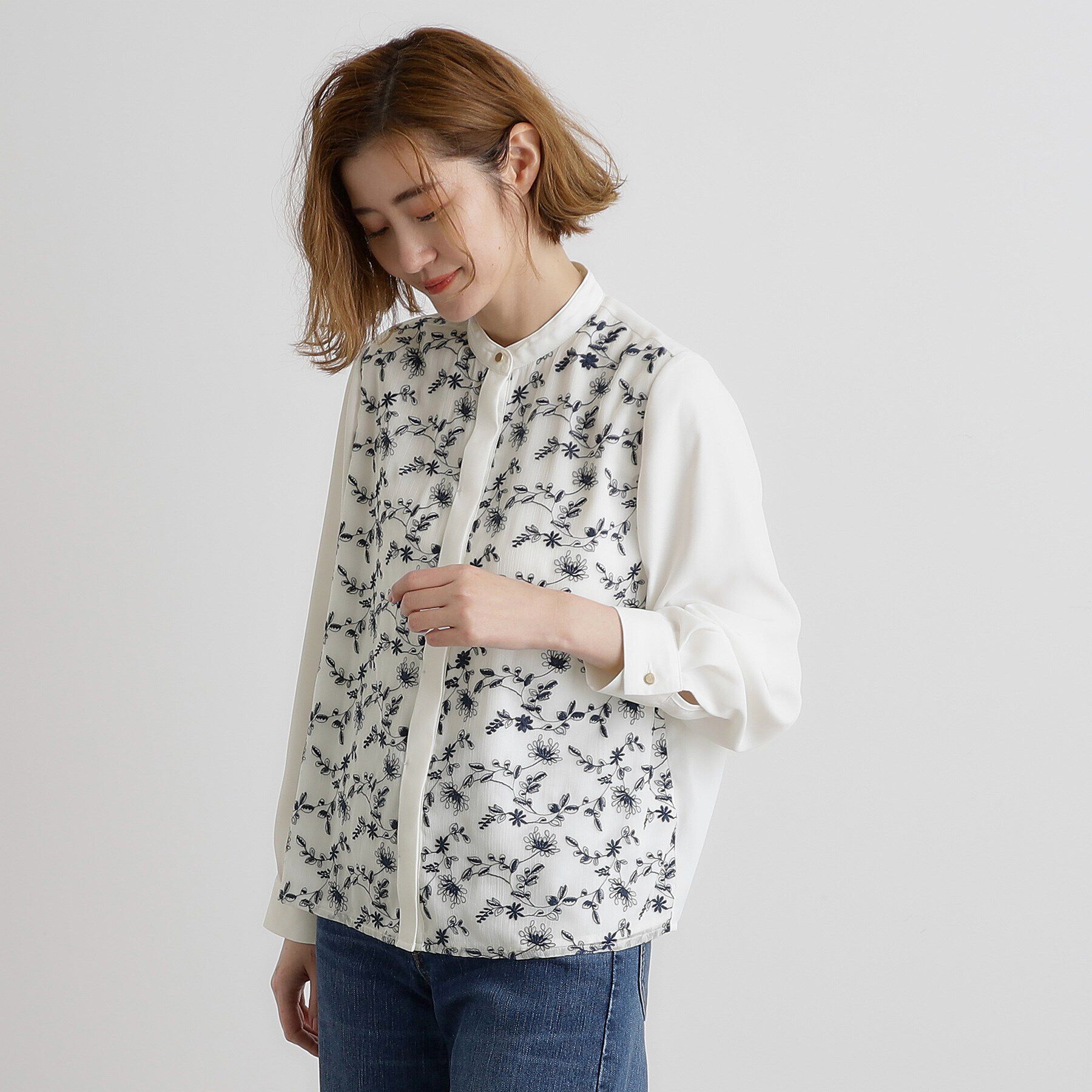 grove「刺繍シャツブラウス」|シャツ・ブラウス|
