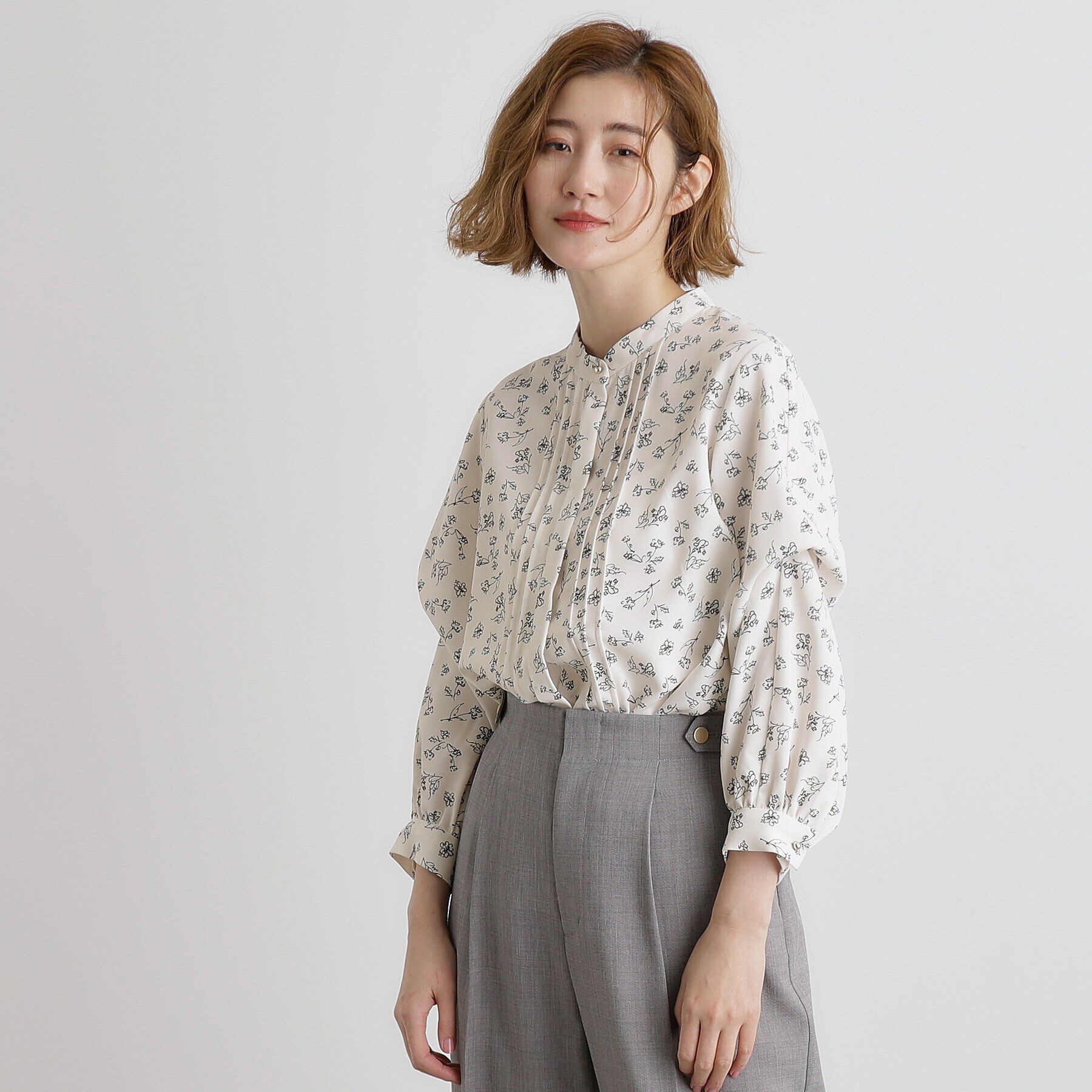 grove「2WAYタックスリーブブラウス」|シャツ・ブラウス|