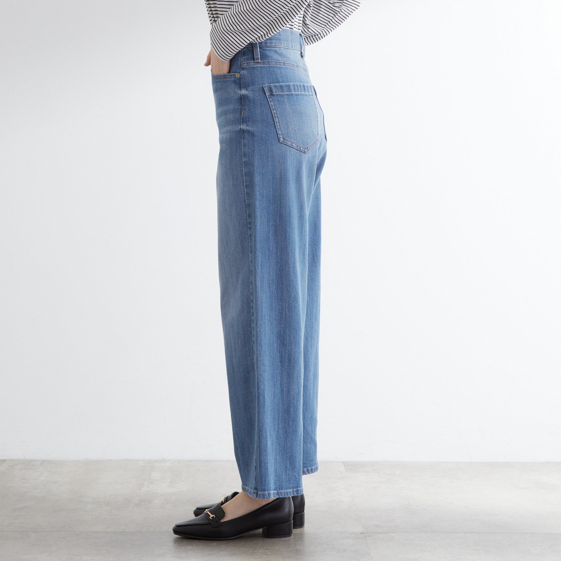 grove「【美シルエット/選べる着丈】大人のためのバギーデニム」|デニム|