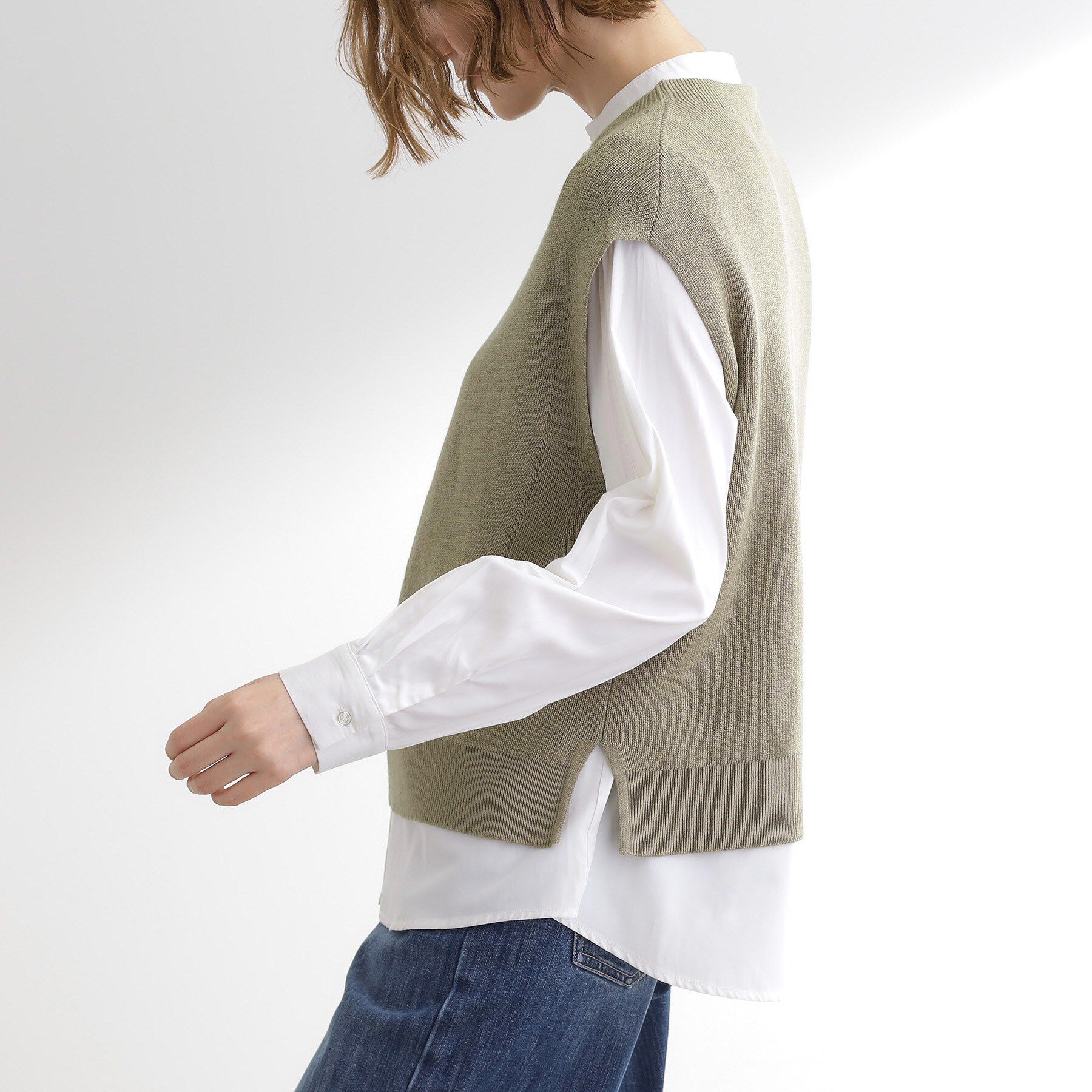 grove「ニットベスト&times;シャツセット」|その他|