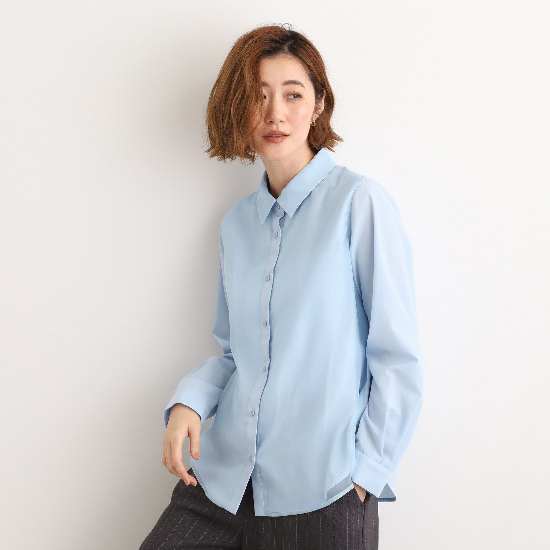 grove「オーガンジーレイヤードシャツ」|シャツ・ブラウス|