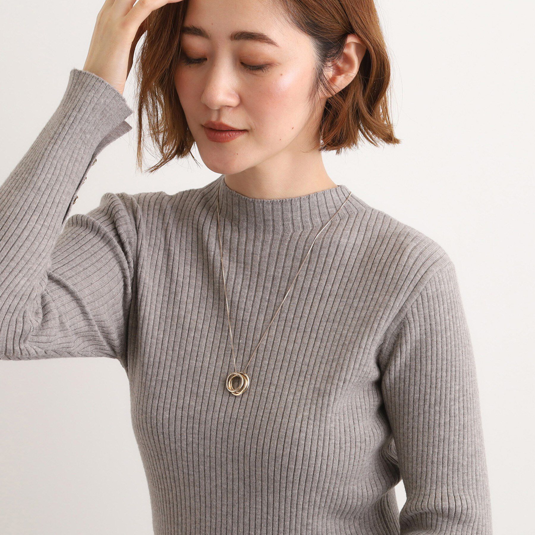 grove「3リングビジューネックレス」|ネックレス|