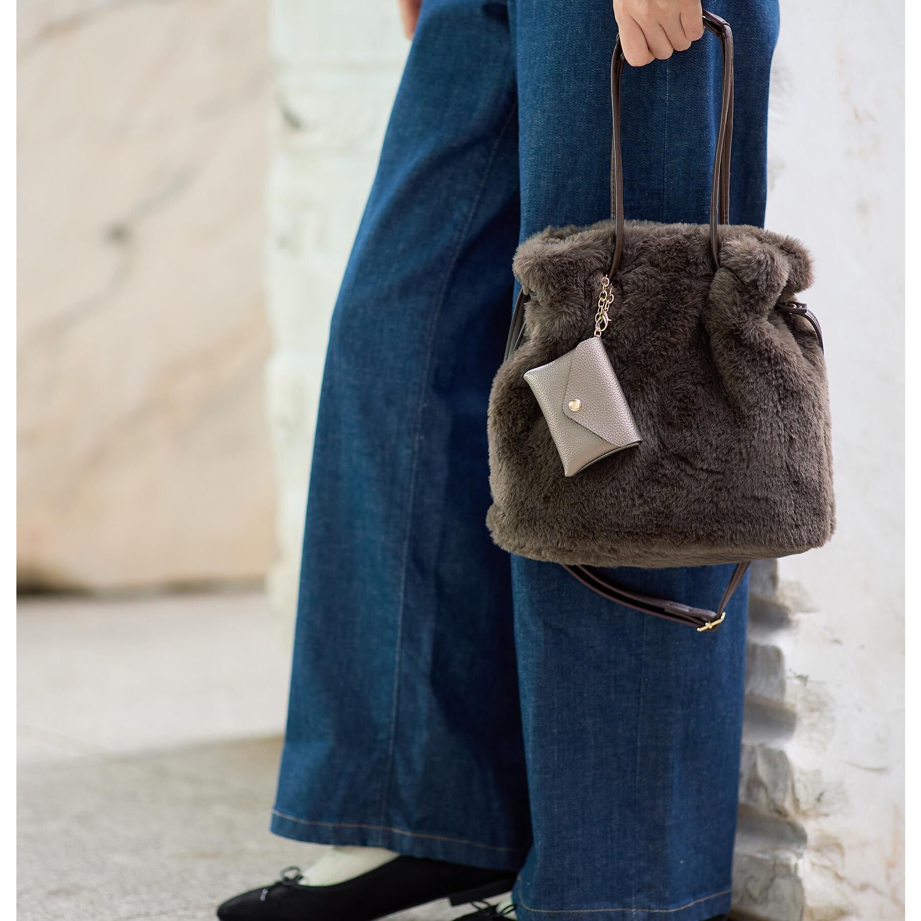 grove「エコファーポーチ付き2WAYショルダー」|ショルダー・メッセンジャー|