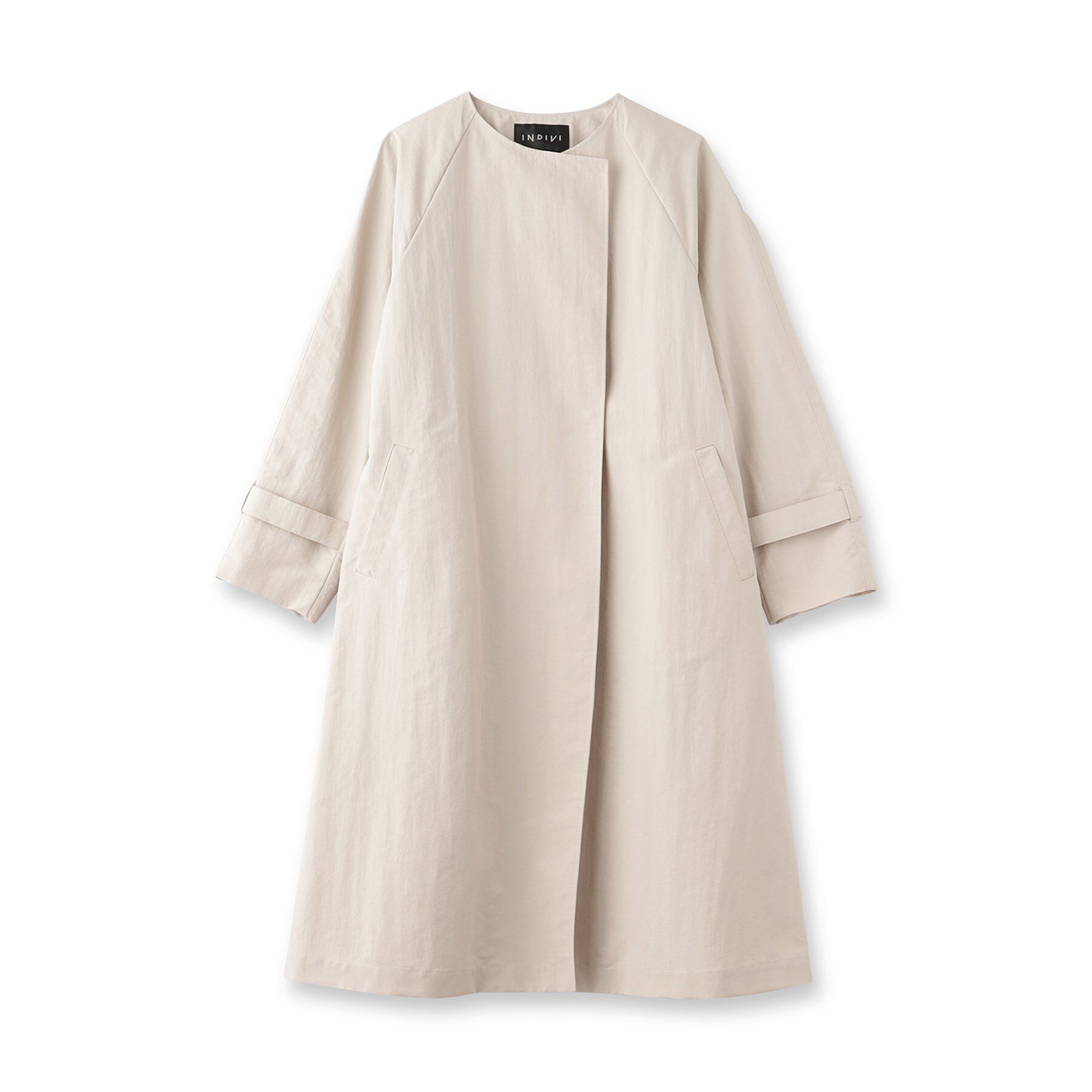 INDIVI「【撥水／UVケア／軽量】トレンチ風ロングコート」|トレンチコート|