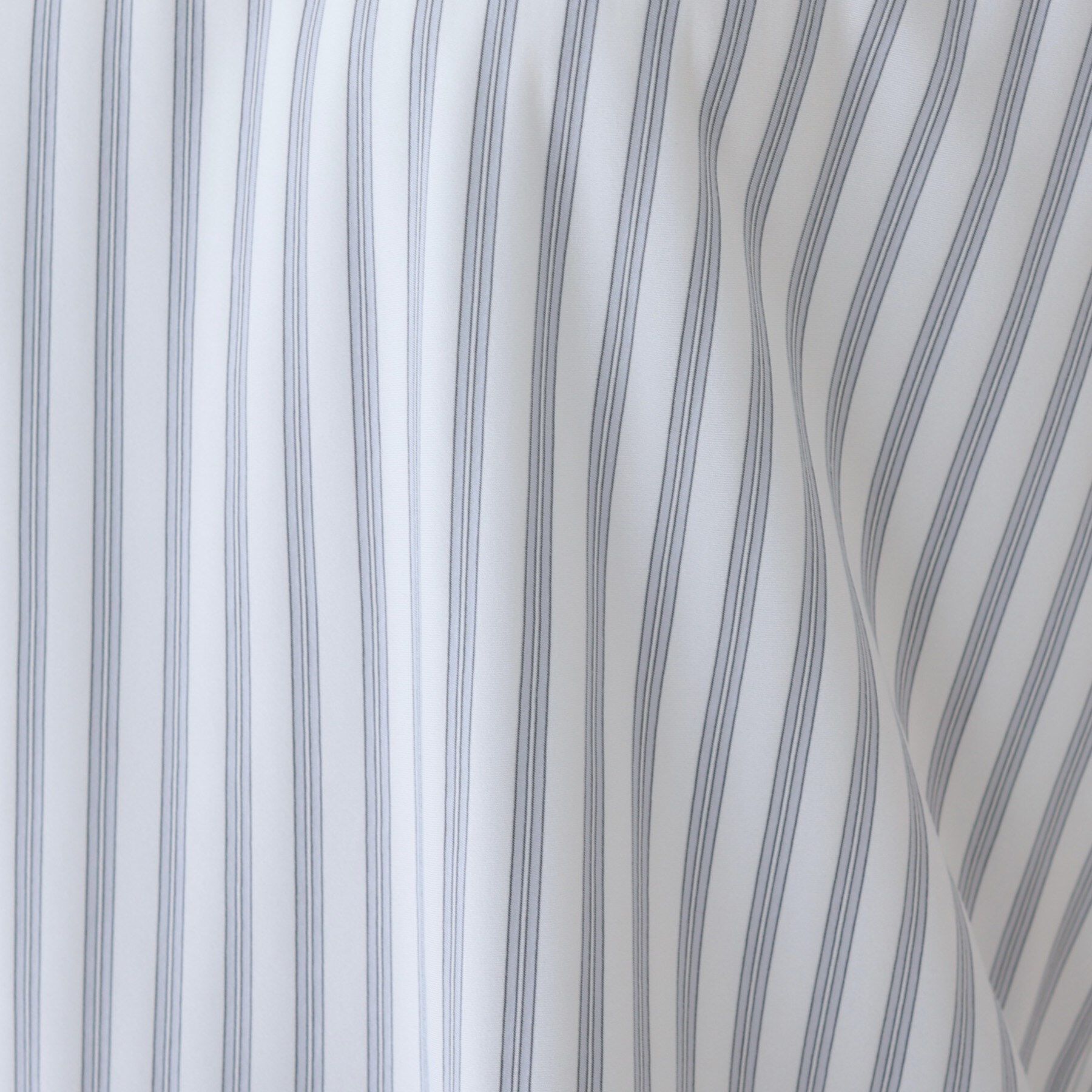 INDIVI「【洗える／ストライプ柄】袖タックブラウス」|シャツ・ブラウス|