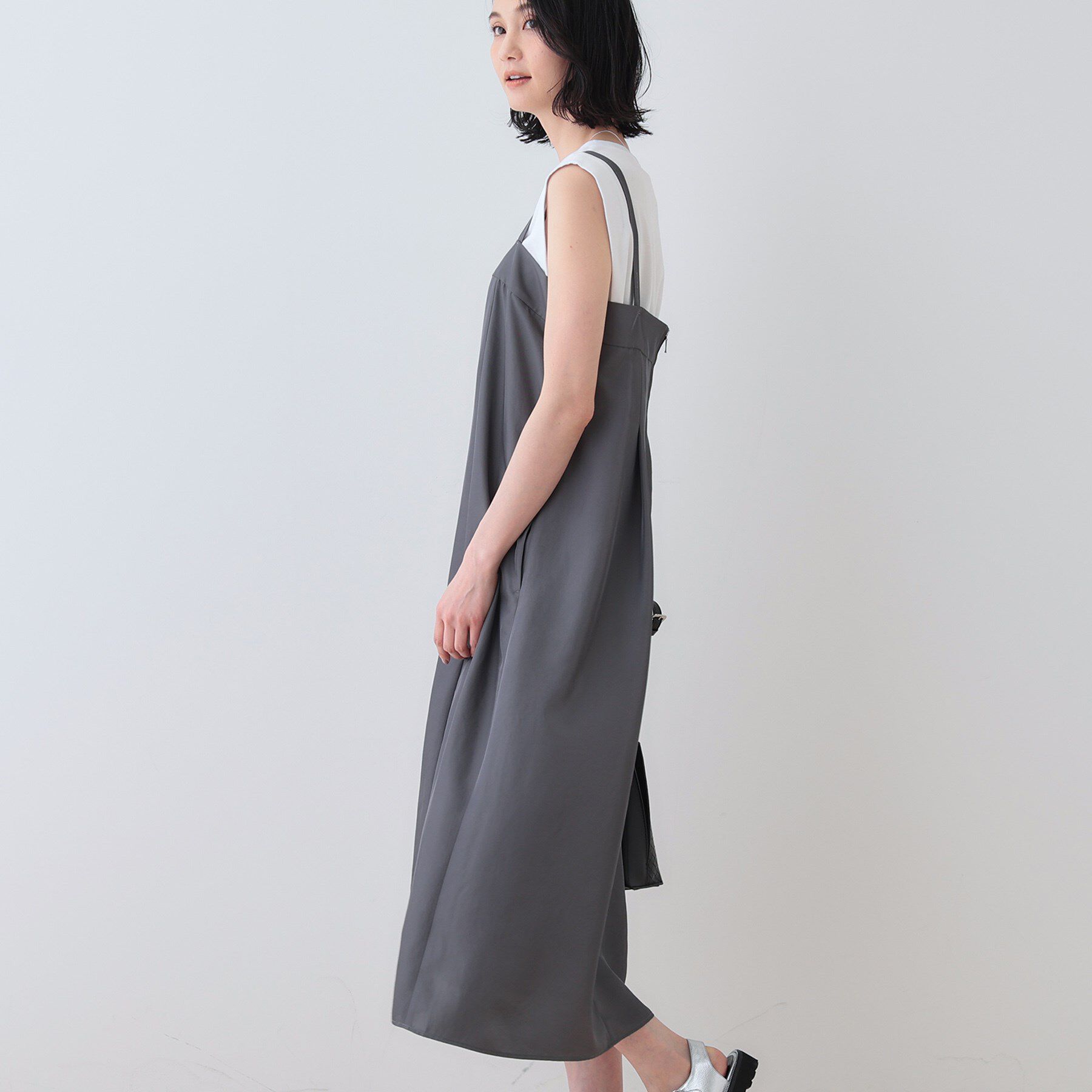 INDIVI「【洗える／UVケア】スリップワンピース」|ワンピース|