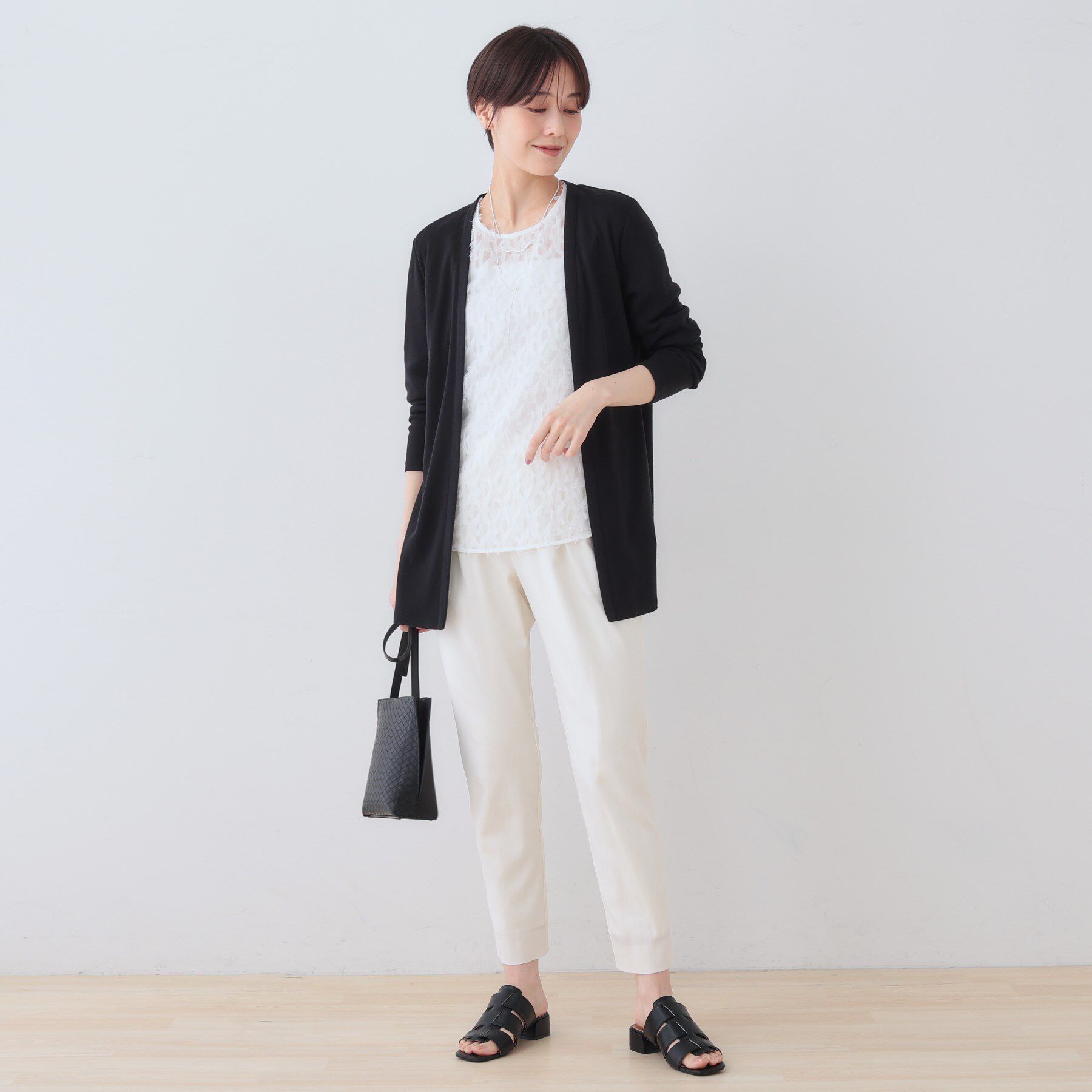 INDIVI「【UVケア／接触冷感】ベーシック着流しカーディガン」|カーディガン|