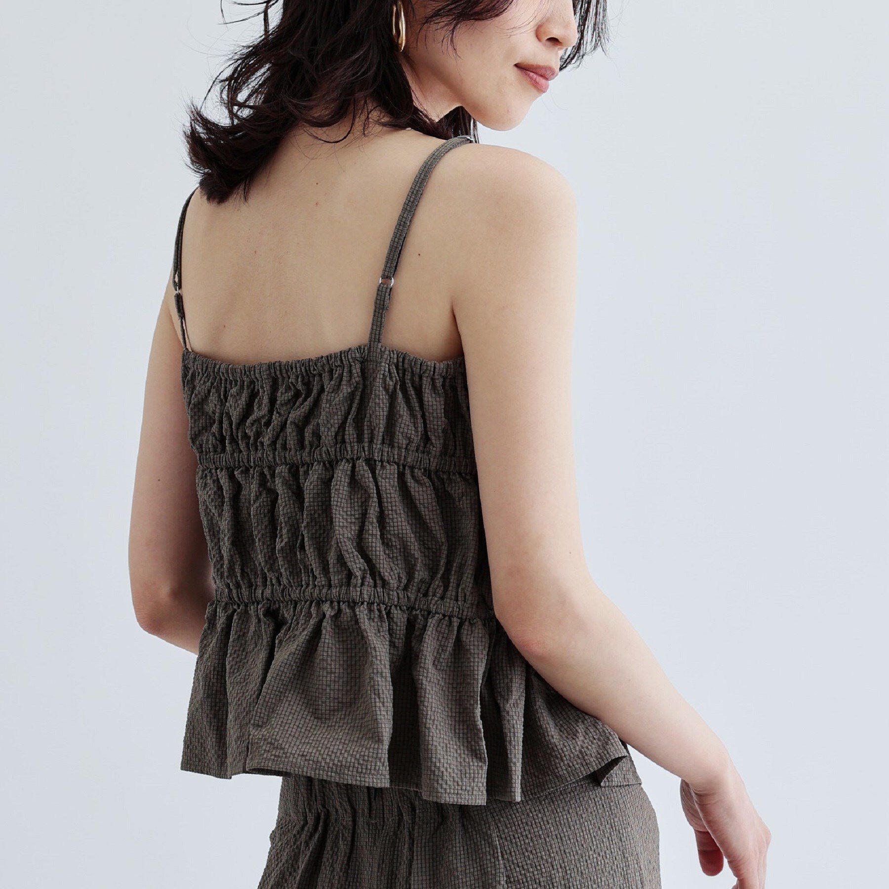 GALLEST「【セットアップ可能】スクエアサッカービスチェ【洗える/カセット服】」|キャミソール|