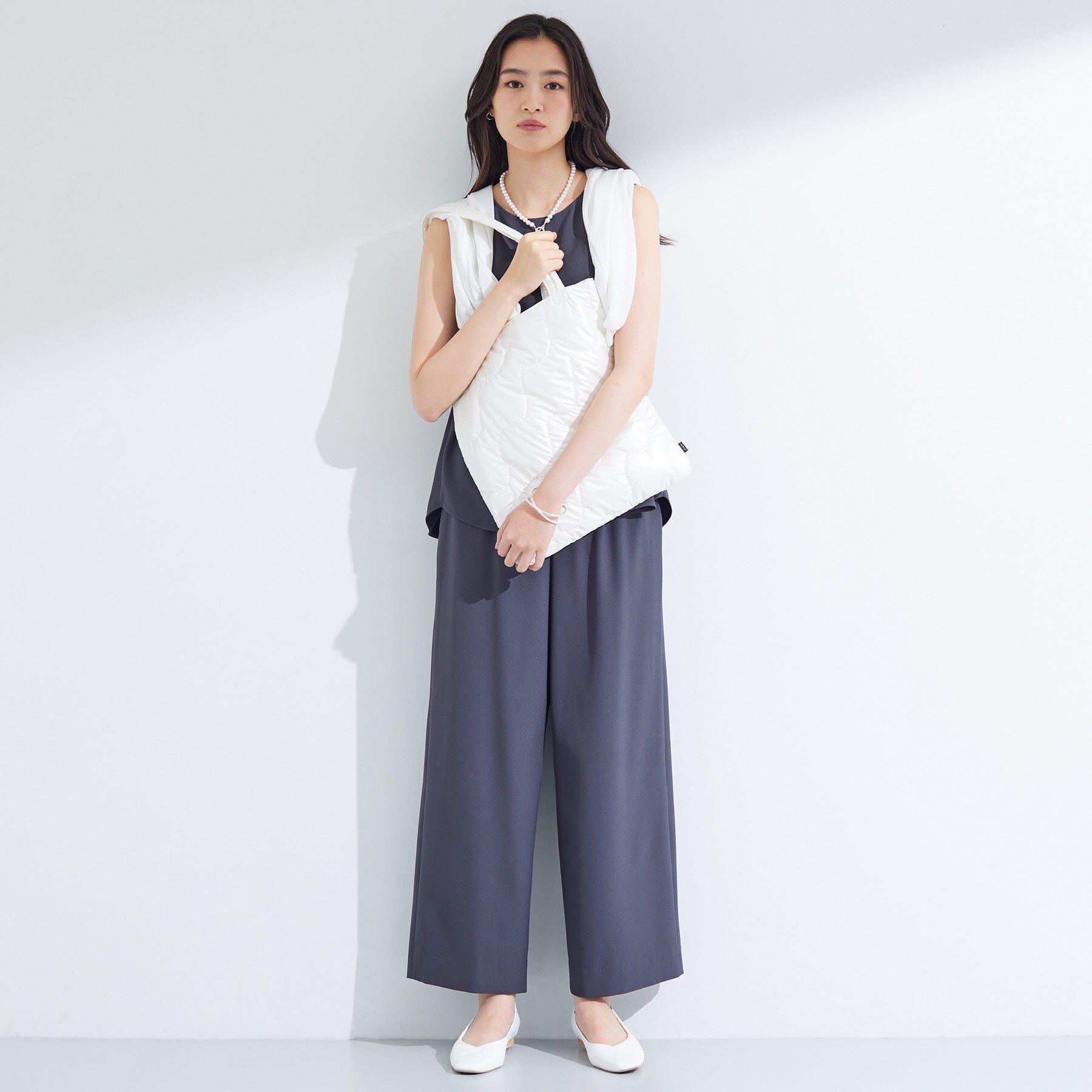 INDIVI「【A4サイズ対応】シャイニーキルトトート」|トートバッグ|