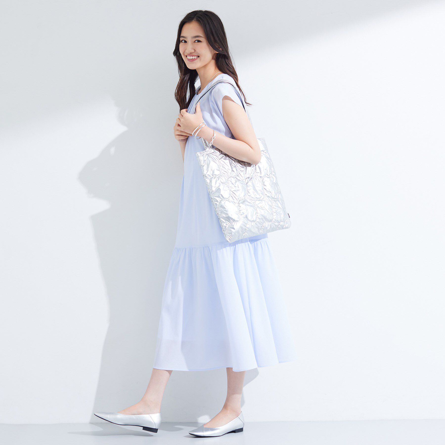 INDIVI「【A4サイズ対応】シャイニーキルトトート」|トートバッグ|