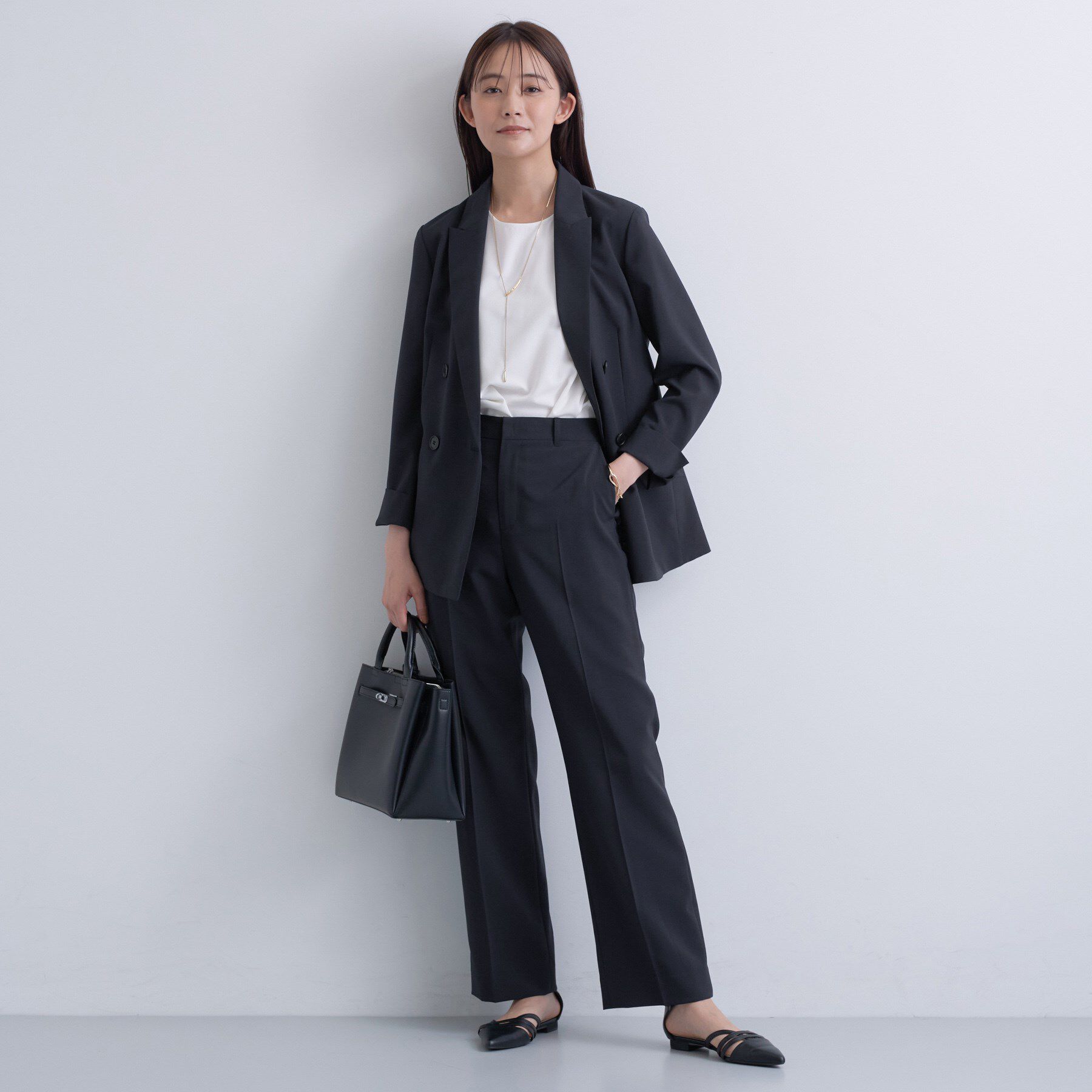 INDIVI「【UVケア】ライトダブルジャケット」|テーラードジャケット|