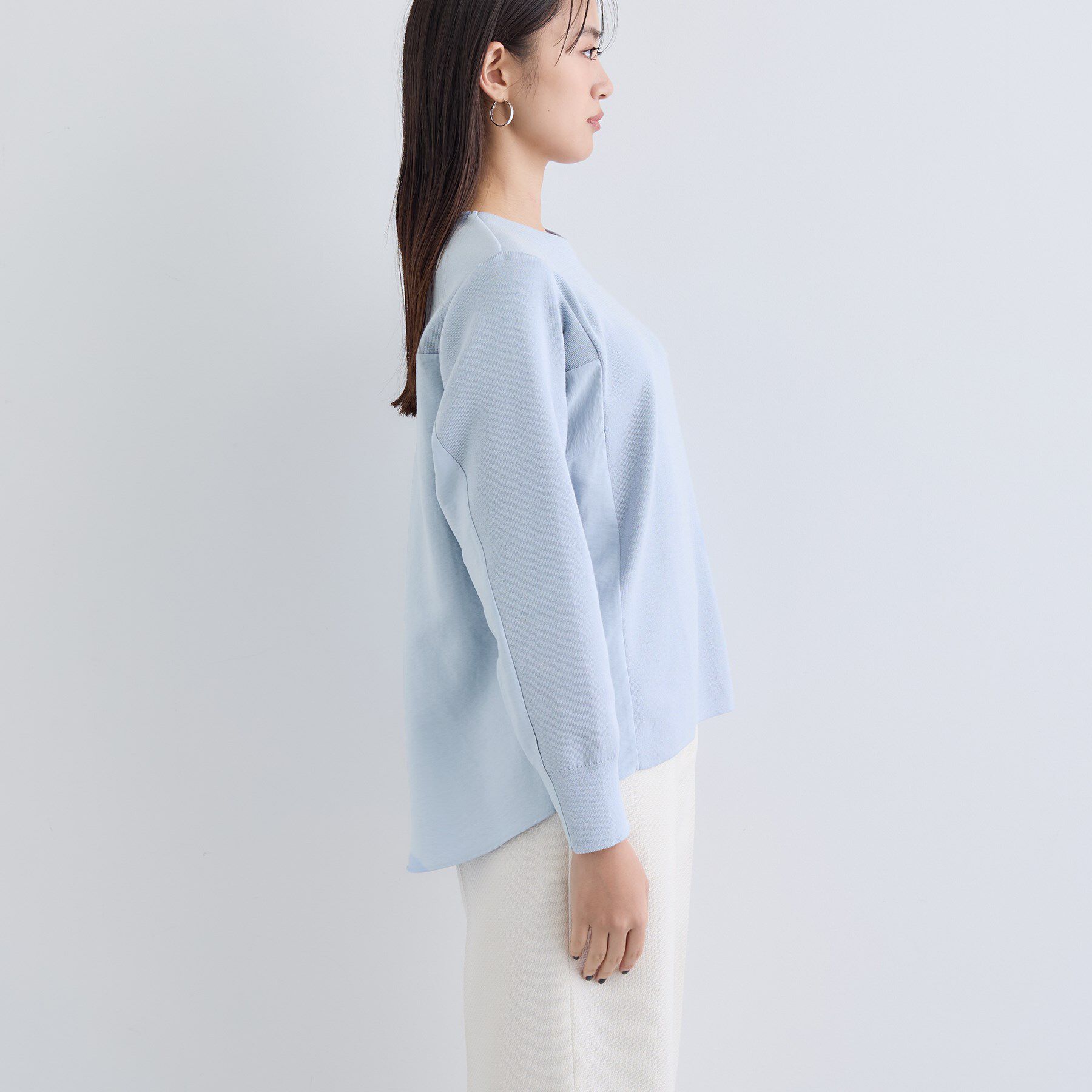 INDIVI「【洗える／選べる8色】トーンアップニット」|ニット・セーター|