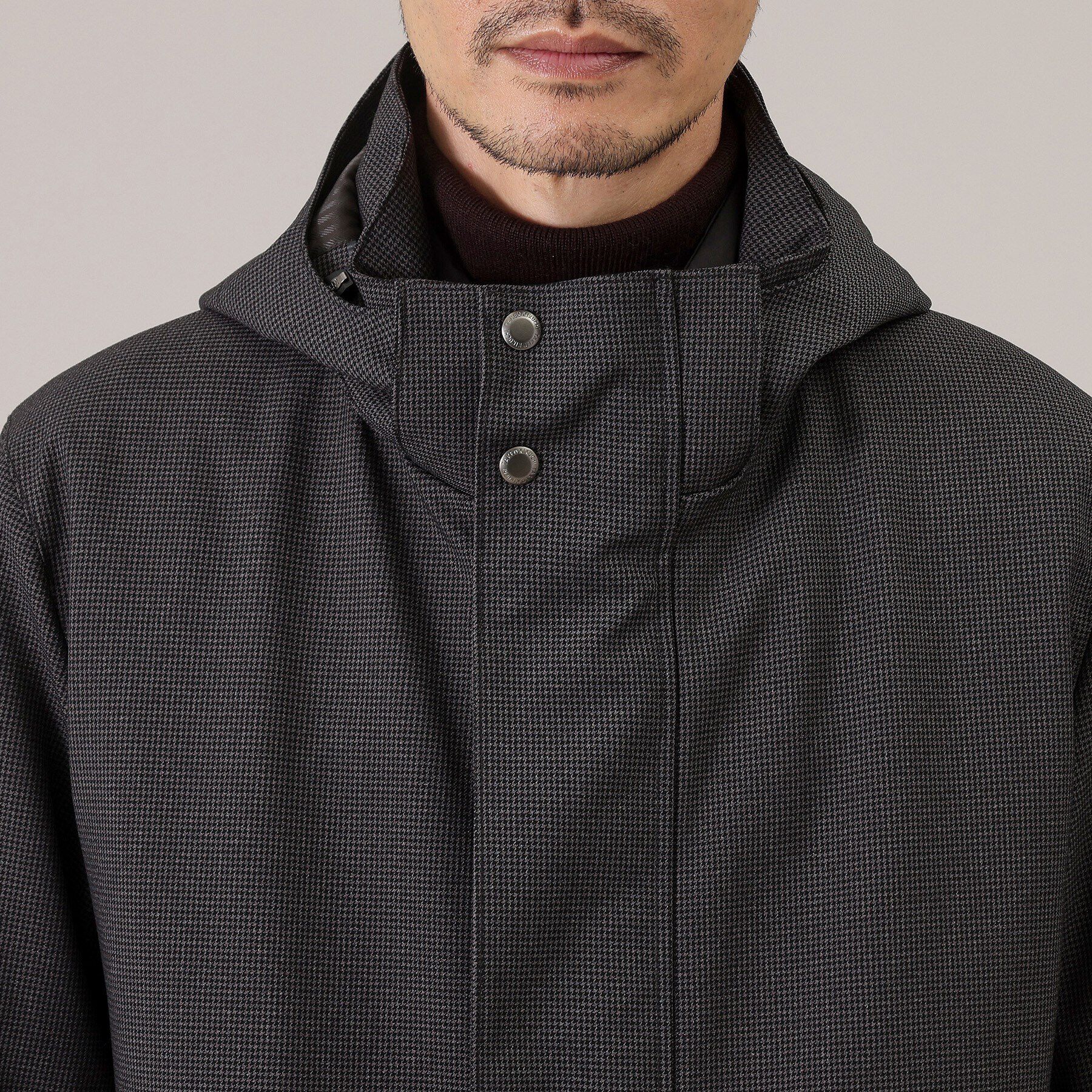 TAKEO KIKUCHI「【3WAY】ハウンズトゥース ダウンライナー コート」|その他|