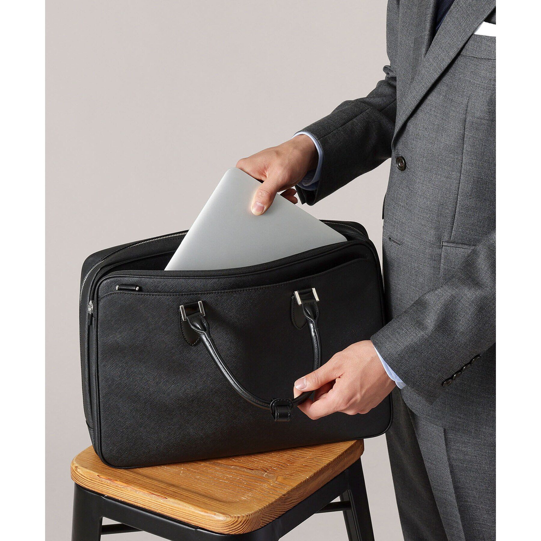 TAKEO KIKUCHI「コーデュラ（R） コーティング ブリーフケース」|ビジネスバッグ|