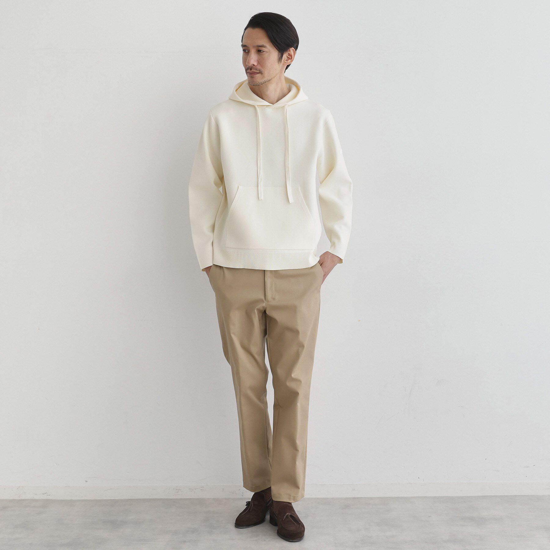 TAKEO KIKUCHI「スポンディッシュ プルオーバー ニットパーカ」|ニット・セーター|