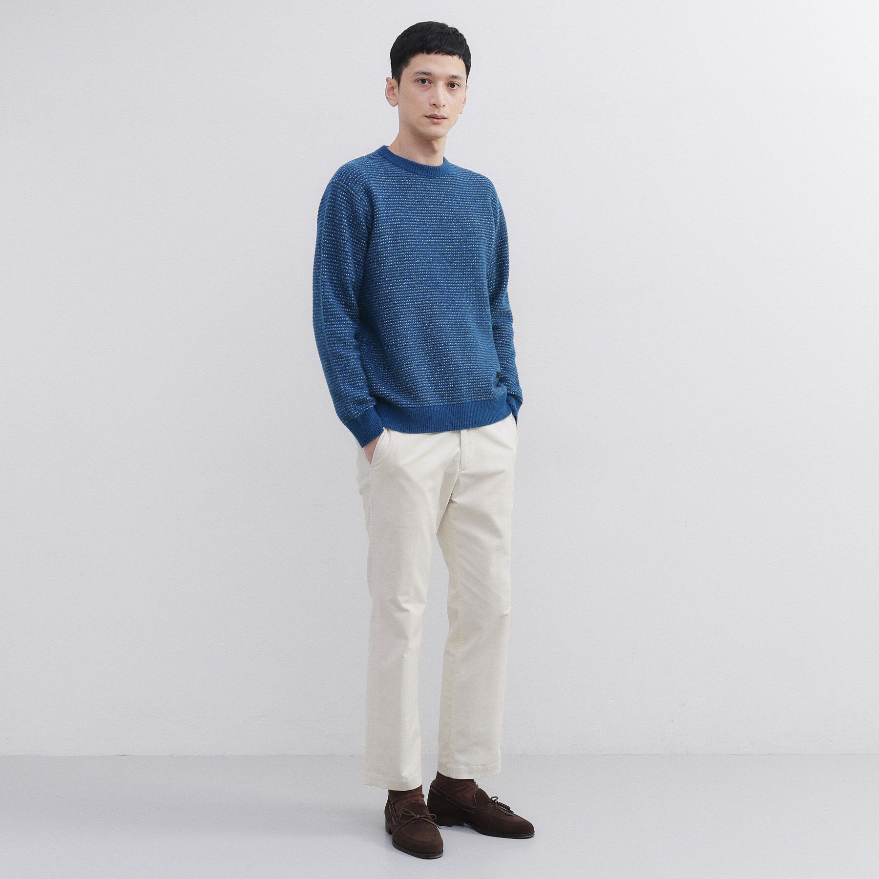 TAKEO KIKUCHI「メランジ ニットプルオーバー」|ニット・セーター|